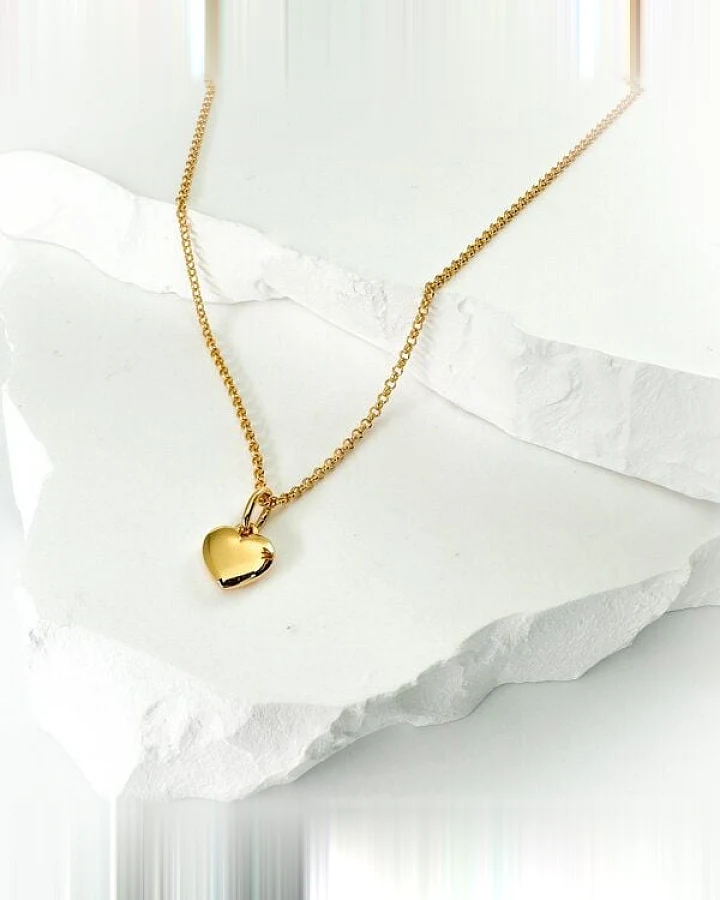 MOANINA Kette Mini Herz - 925 Silber/18k Gold Vermeil - 3 Längen
