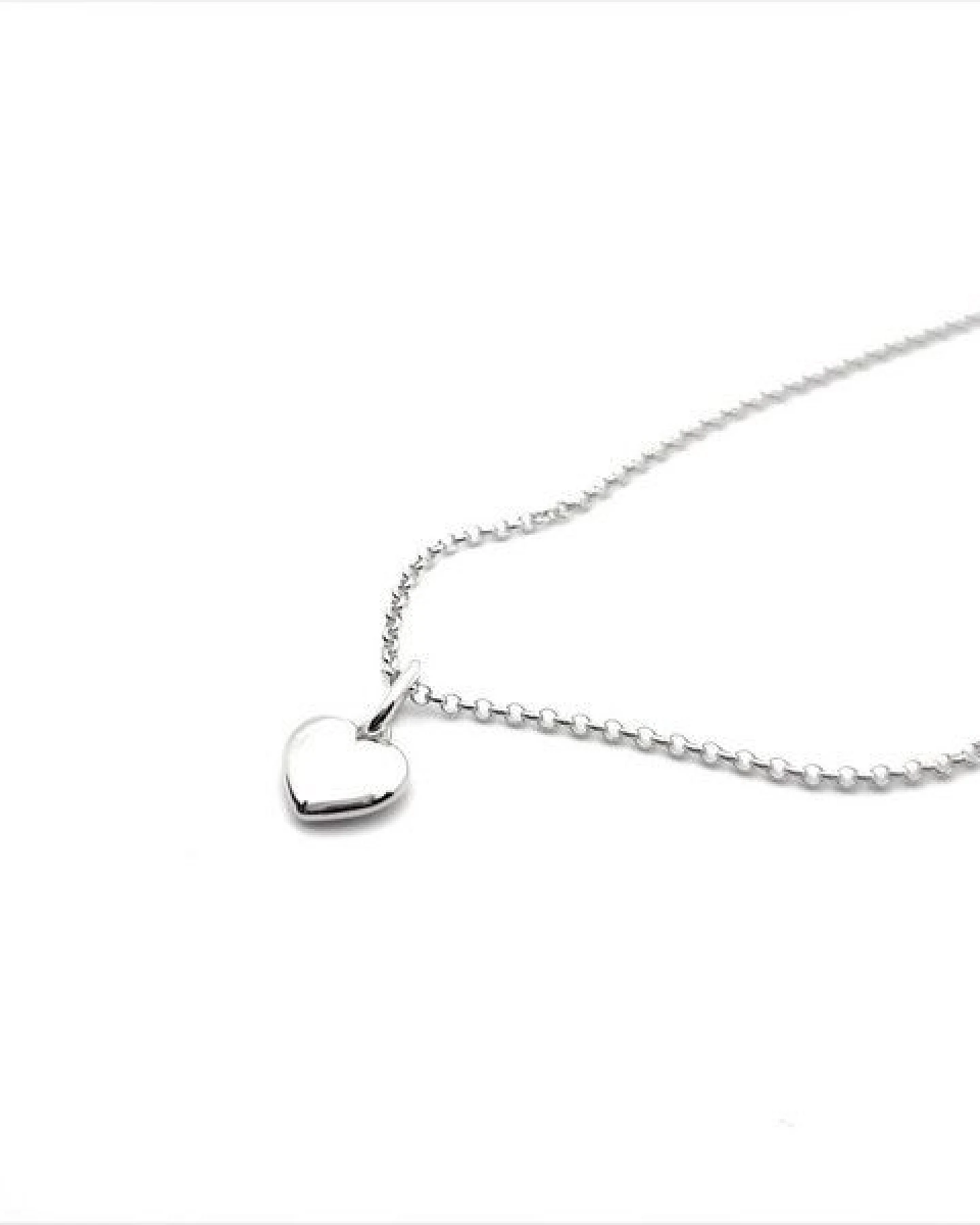 MOANINA Kette Mini Herz - 925 Silber/18k Gold Vermeil - 3 Längen – Ansicht 3