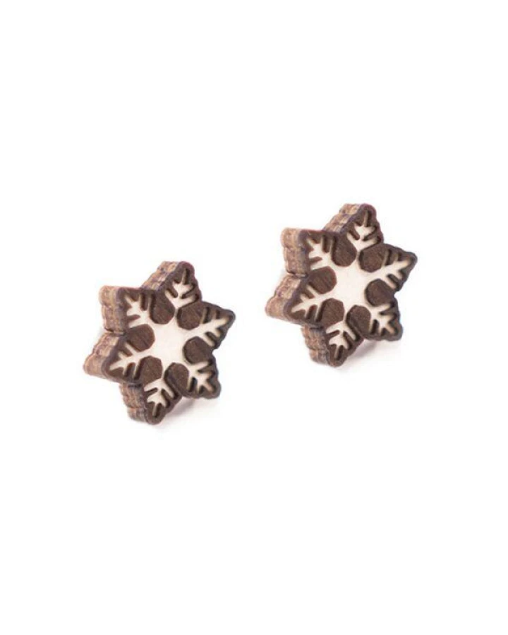 BeWooden Ohrstecker mit Holzdetails