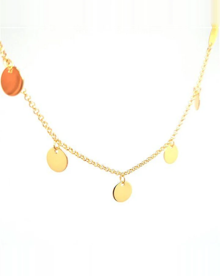 MOANINA Armband Glow Mini Coins - 925 Silber/18k Gold Vermeil