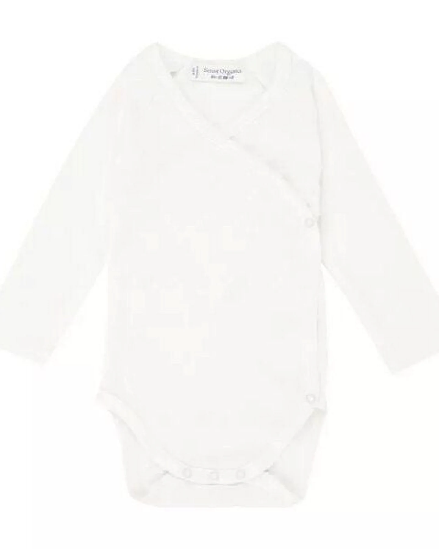 sense-organics Langarm Wickelbody YGON in weiß von Sense Organics – Ansicht 2