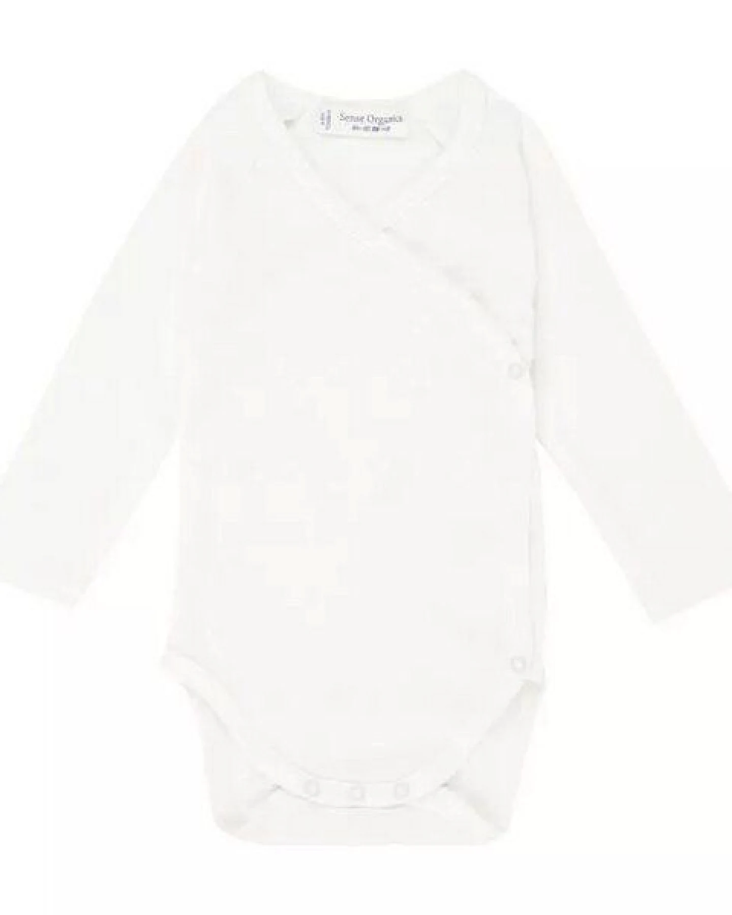 sense-organics Langarm Wickelbody YGON in weiß von Sense Organics – Ansicht 2