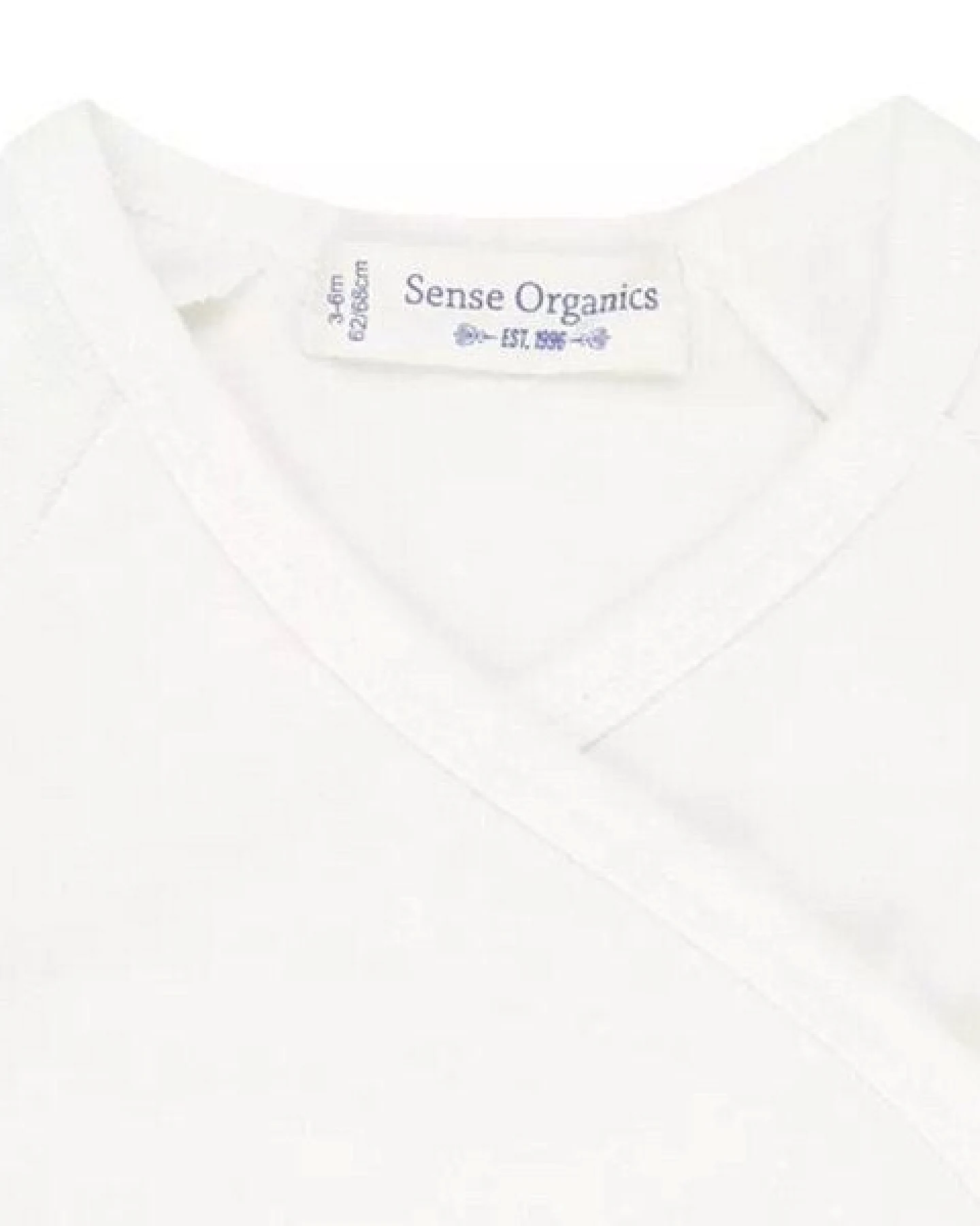 sense-organics Langarm Wickelbody YGON in weiß von Sense Organics – Ansicht 3