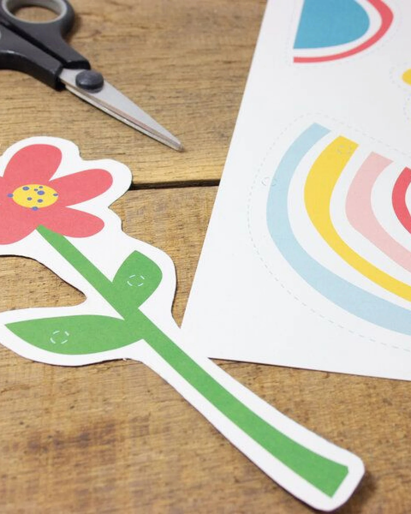 Bow & Hummingbird Bastelbogen Flower Power Girlande – Ansicht 3