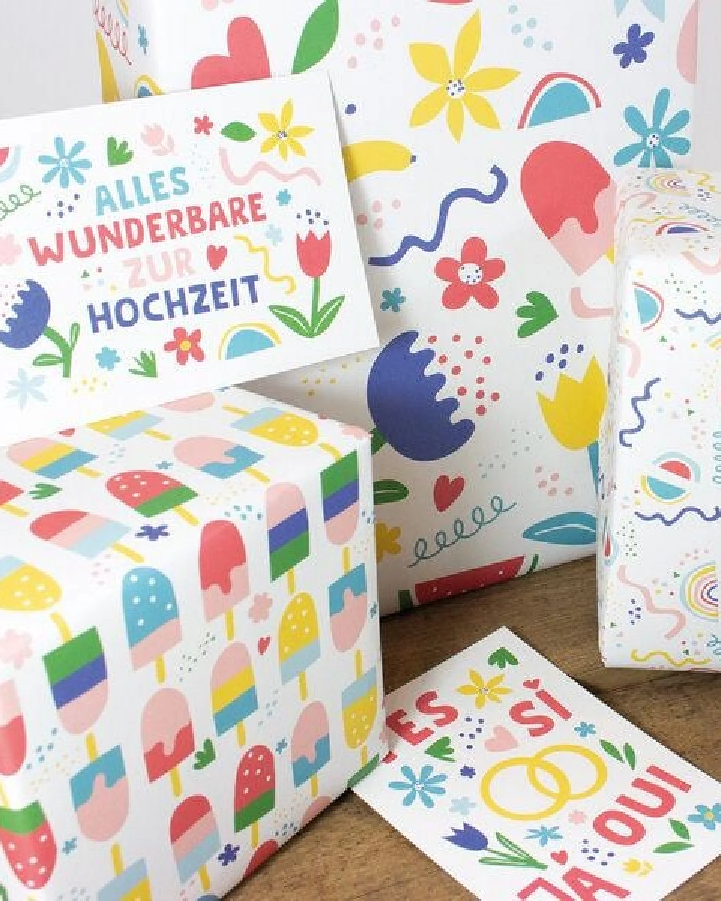 Bow & Hummingbird Geschenkpapier Ice Cream – Ansicht 3