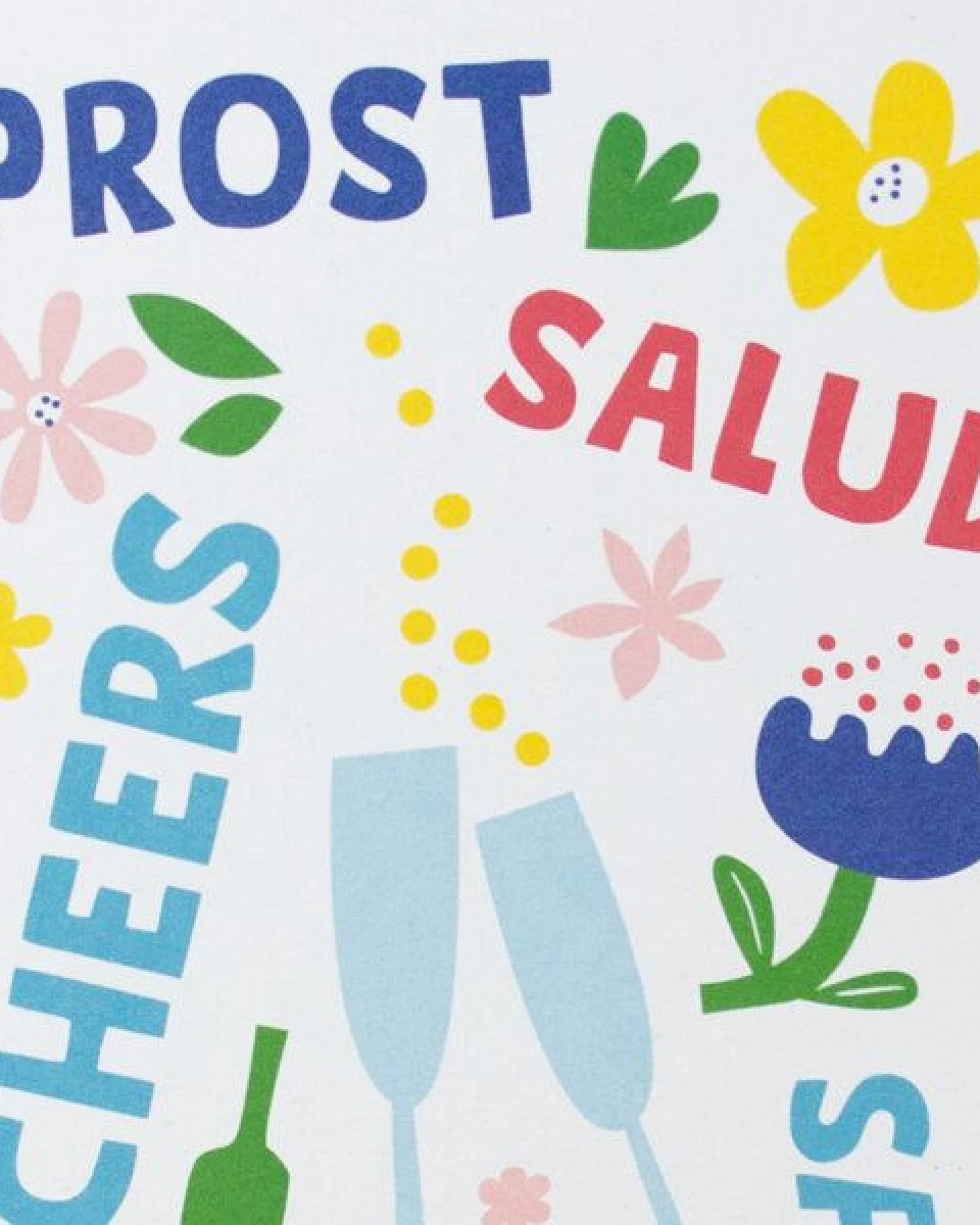 Bow & Hummingbird Postkarte Cheers – Ansicht 2