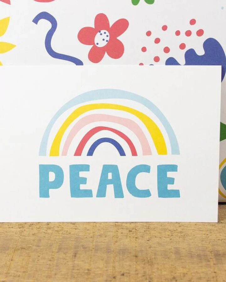 Bow & Hummingbird Postkarte Peace