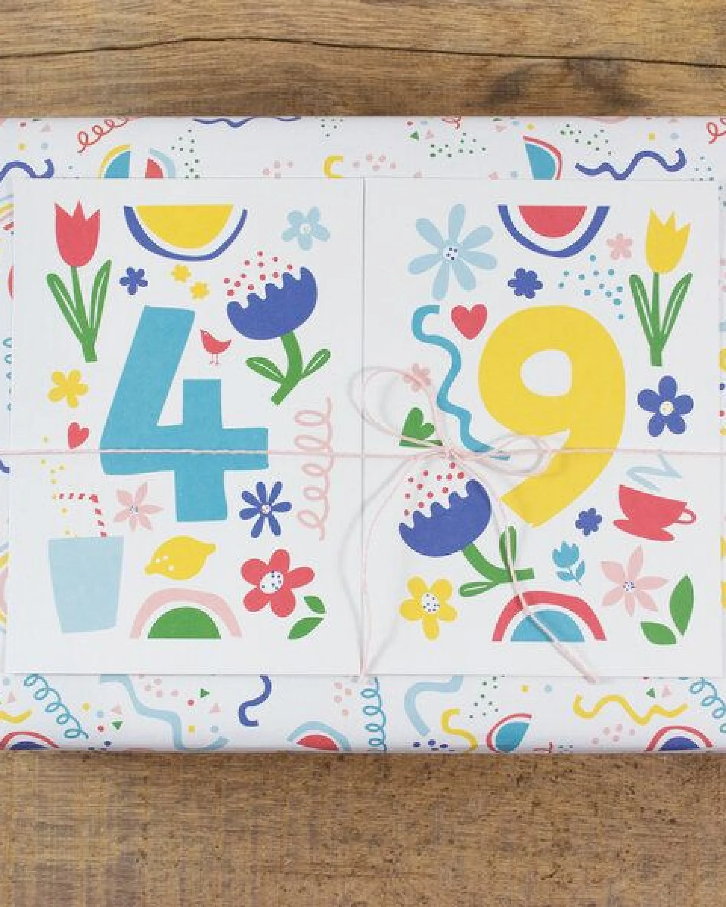 Bow & Hummingbird Postkarte Four/Vier – Ansicht 2