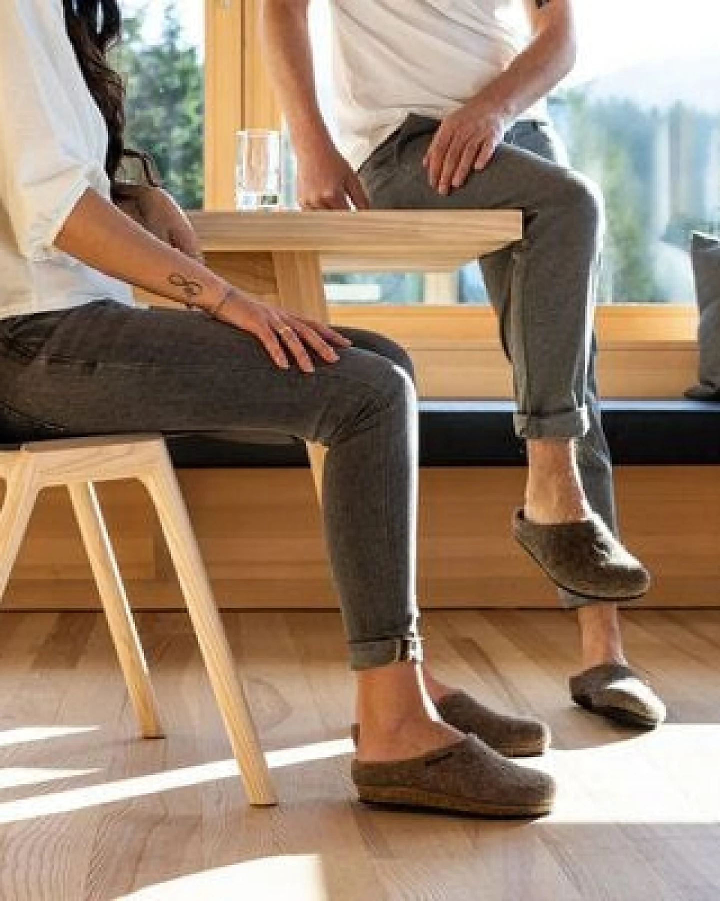 Magicfelt Gottstein naturbelassene ungefärbte Filzpantoffeln Hausschuhe – Ansicht 2