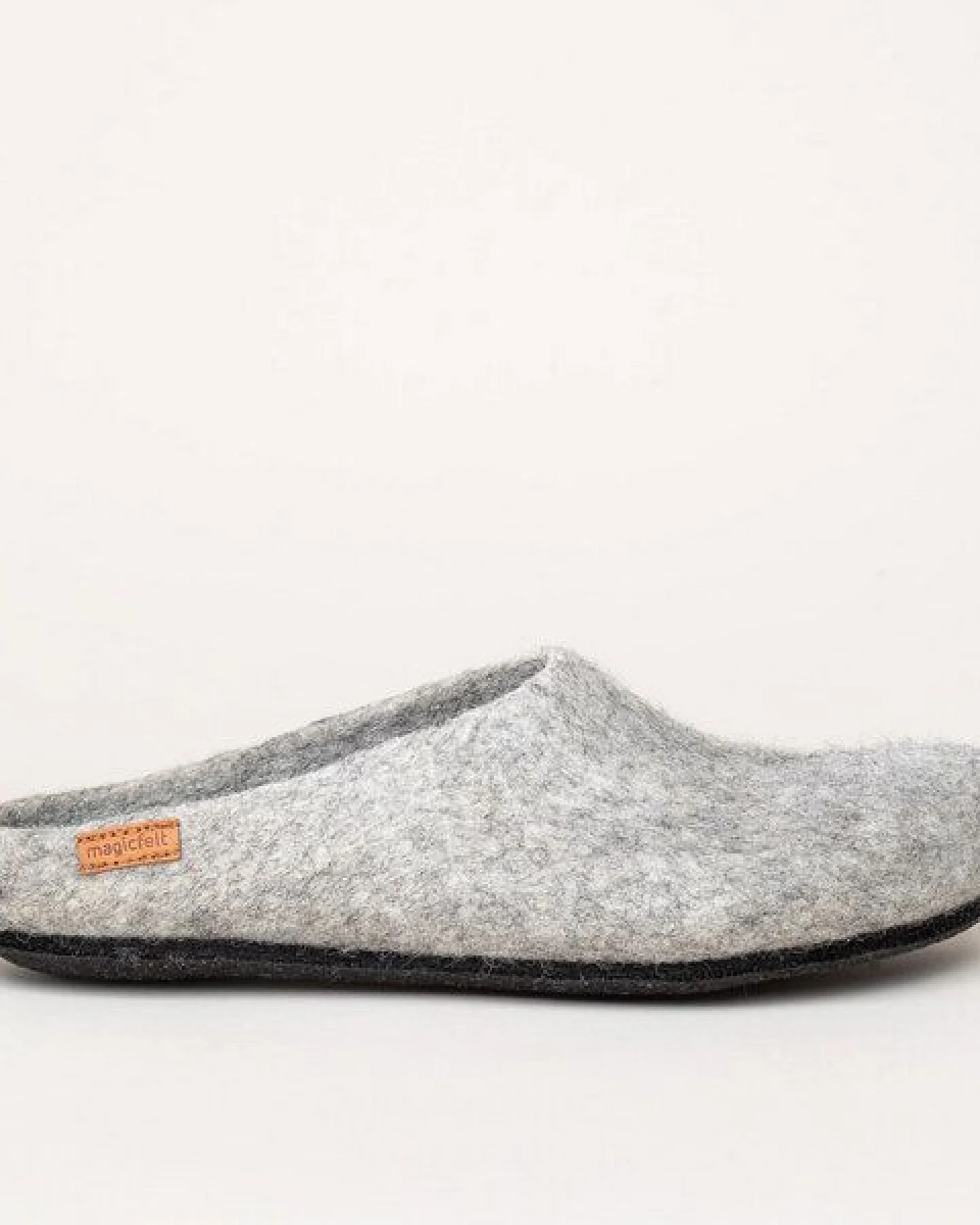 Magicfelt Gottstein naturbelassene ungefärbte Filzpantoffeln Hausschuhe – Ansicht 3