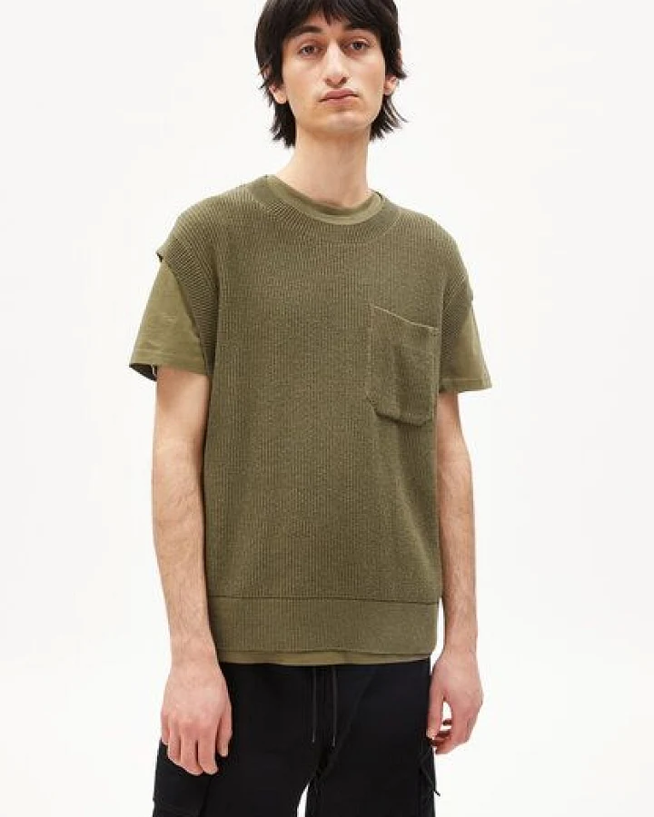 ARMEDANGELS KRAAVO LINEN - Herren Strick Top Regular Fit aus Leinen-Mix