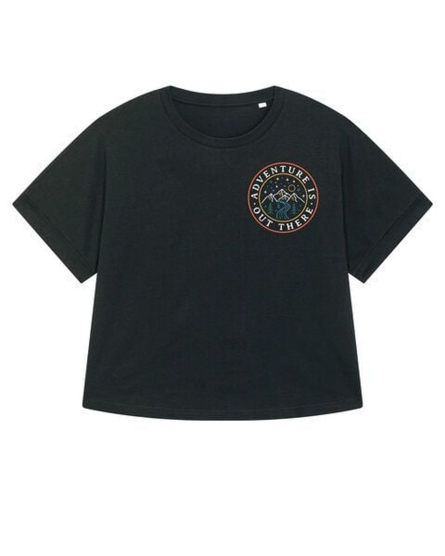 watapparel Oversize T-Shirt Frauen Adventure is out there – Ansicht 4