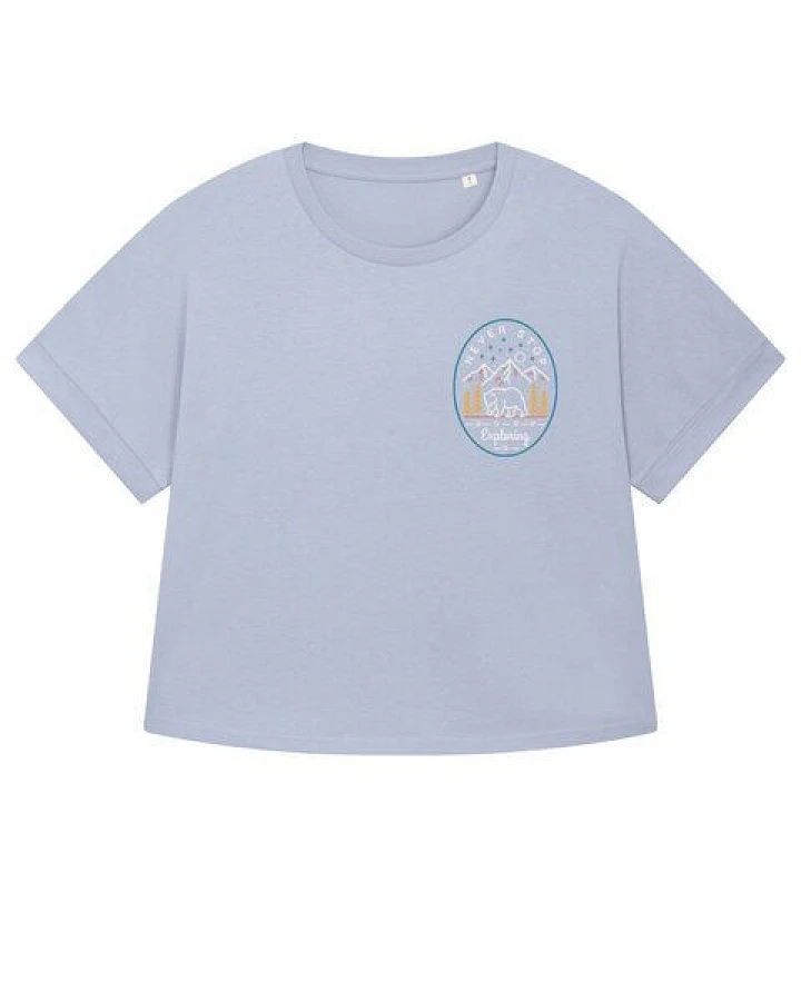watapparel Oversize T-Shirt Frauen Never stop exploring