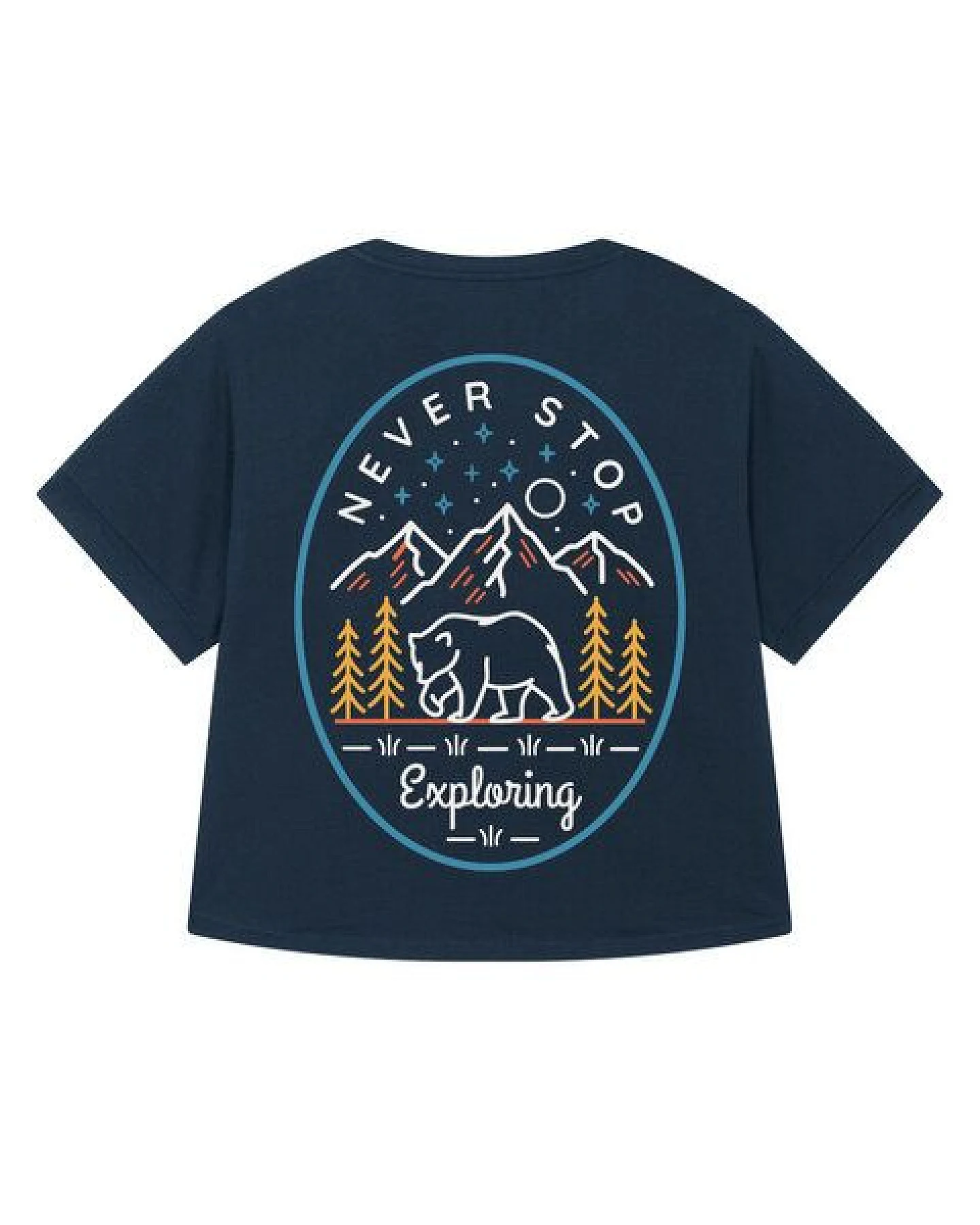watapparel Oversize T-Shirt Frauen Never stop exploring – Ansicht 2