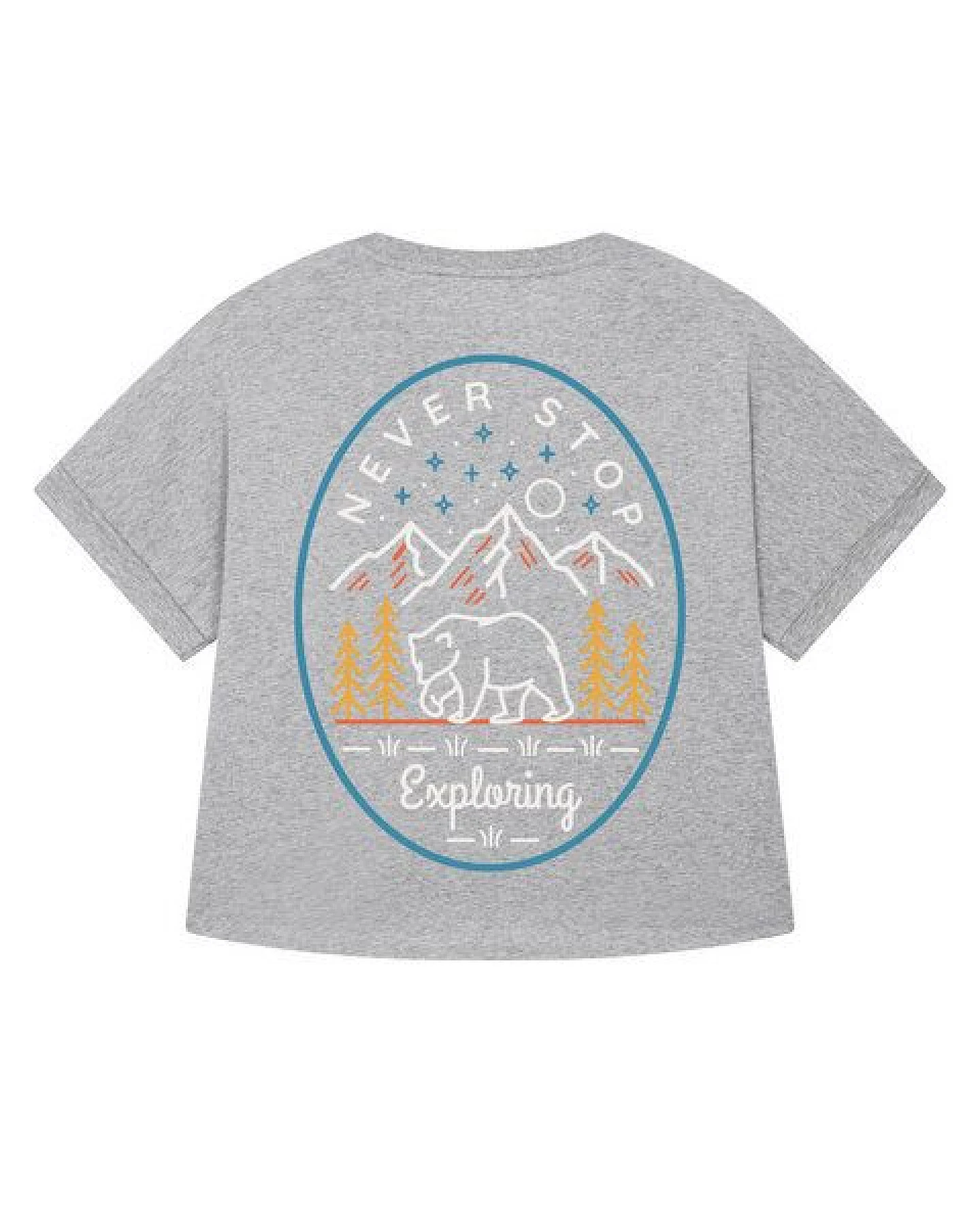 watapparel Oversize T-Shirt Frauen Never stop exploring – Ansicht 2