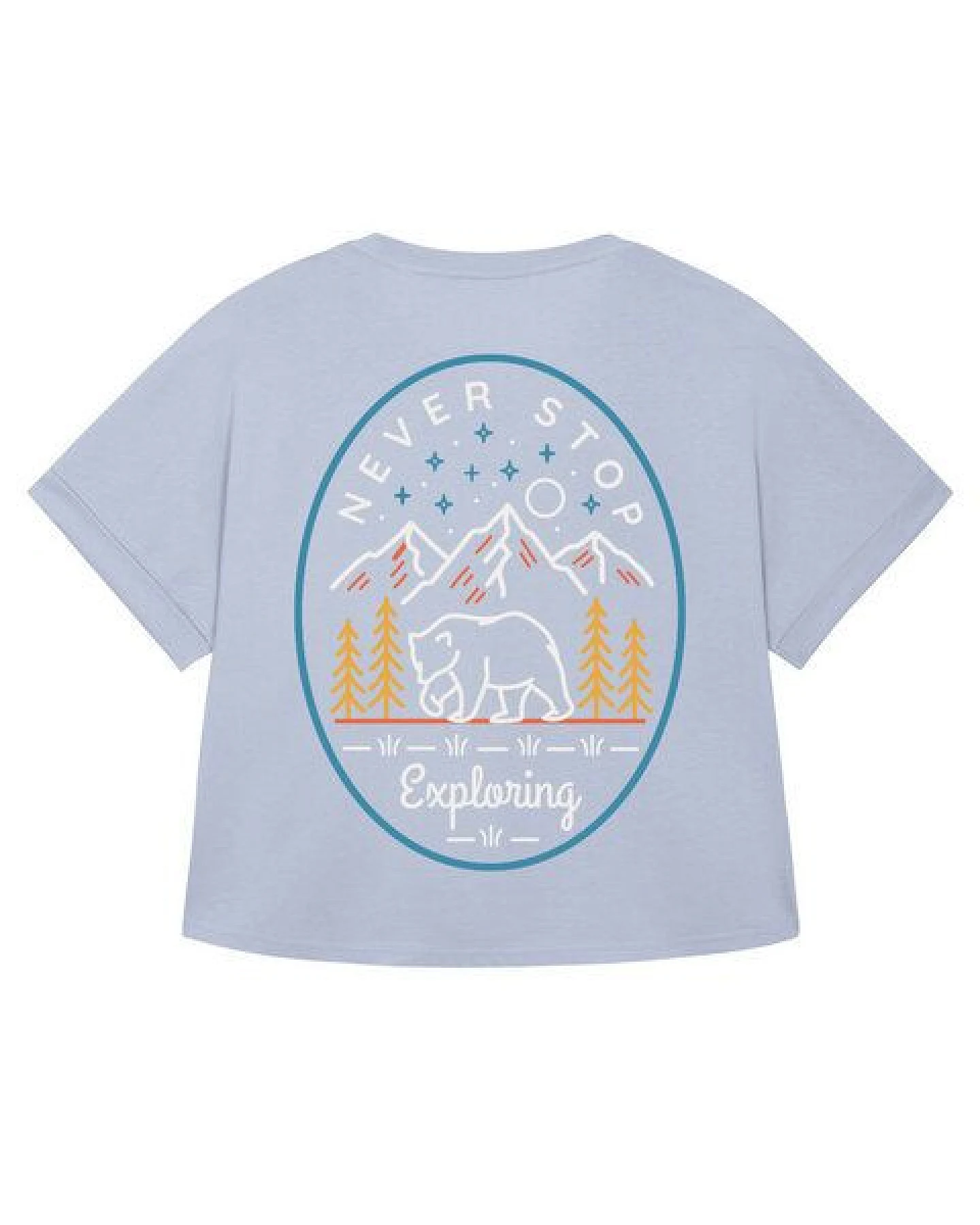 watapparel Oversize T-Shirt Frauen Never stop exploring – Ansicht 2
