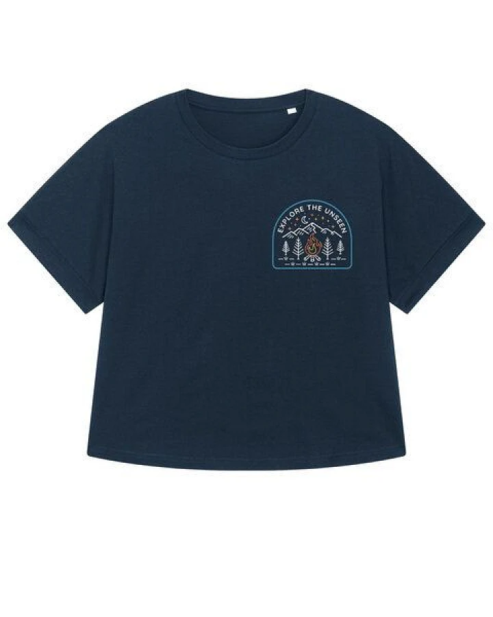 watapparel Oversize T-Shirt Frauen Explore the unseen