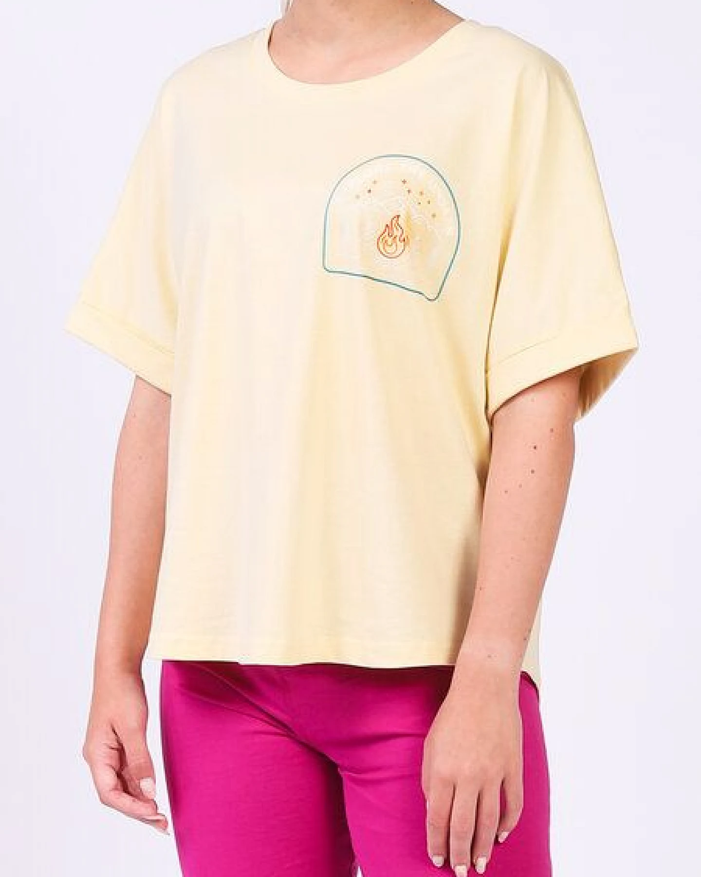 watapparel Oversize T-Shirt Frauen Explore the unseen – Ansicht 2