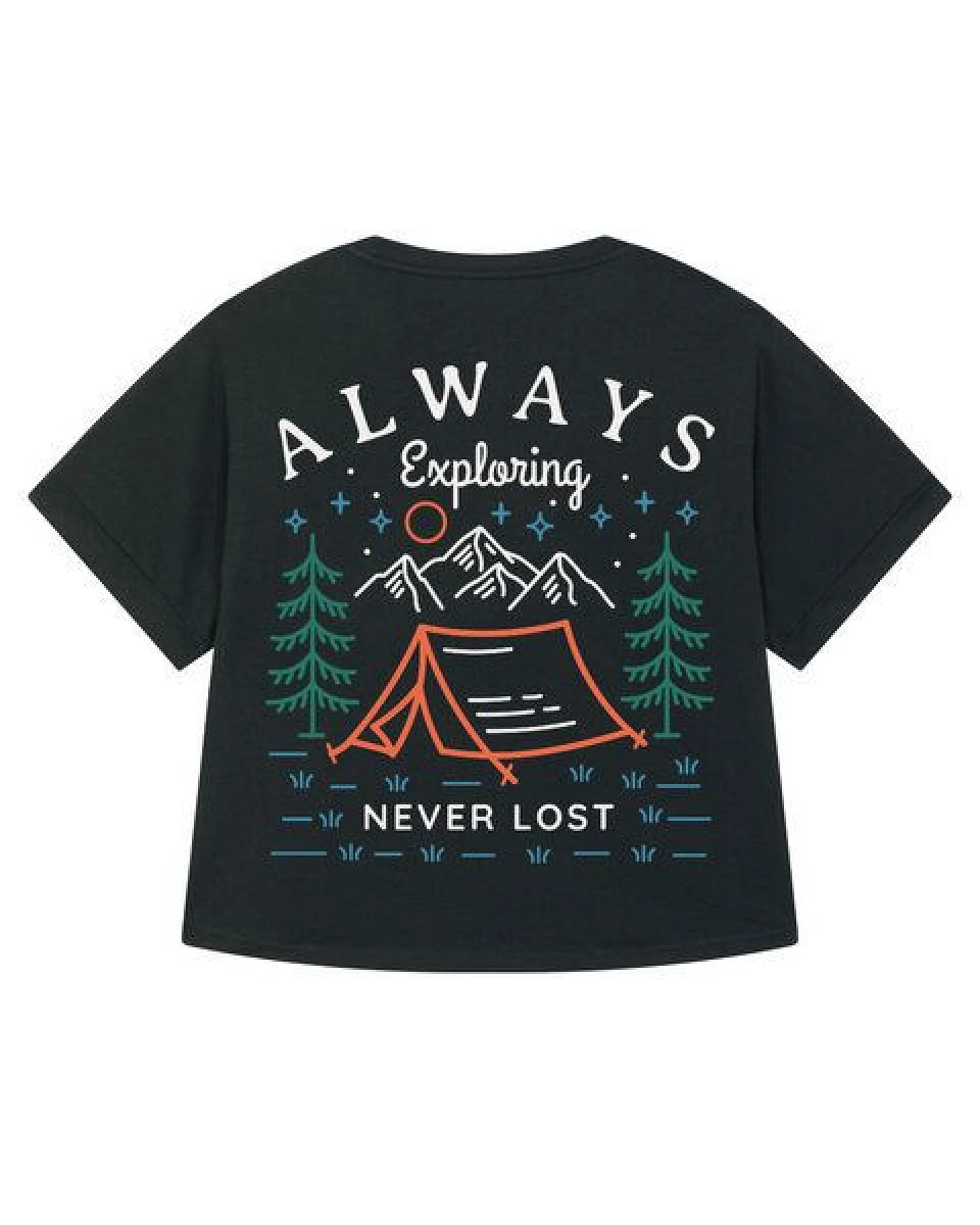 watapparel Oversize T-Shirt Frauen Always exploring never lost – Ansicht 2