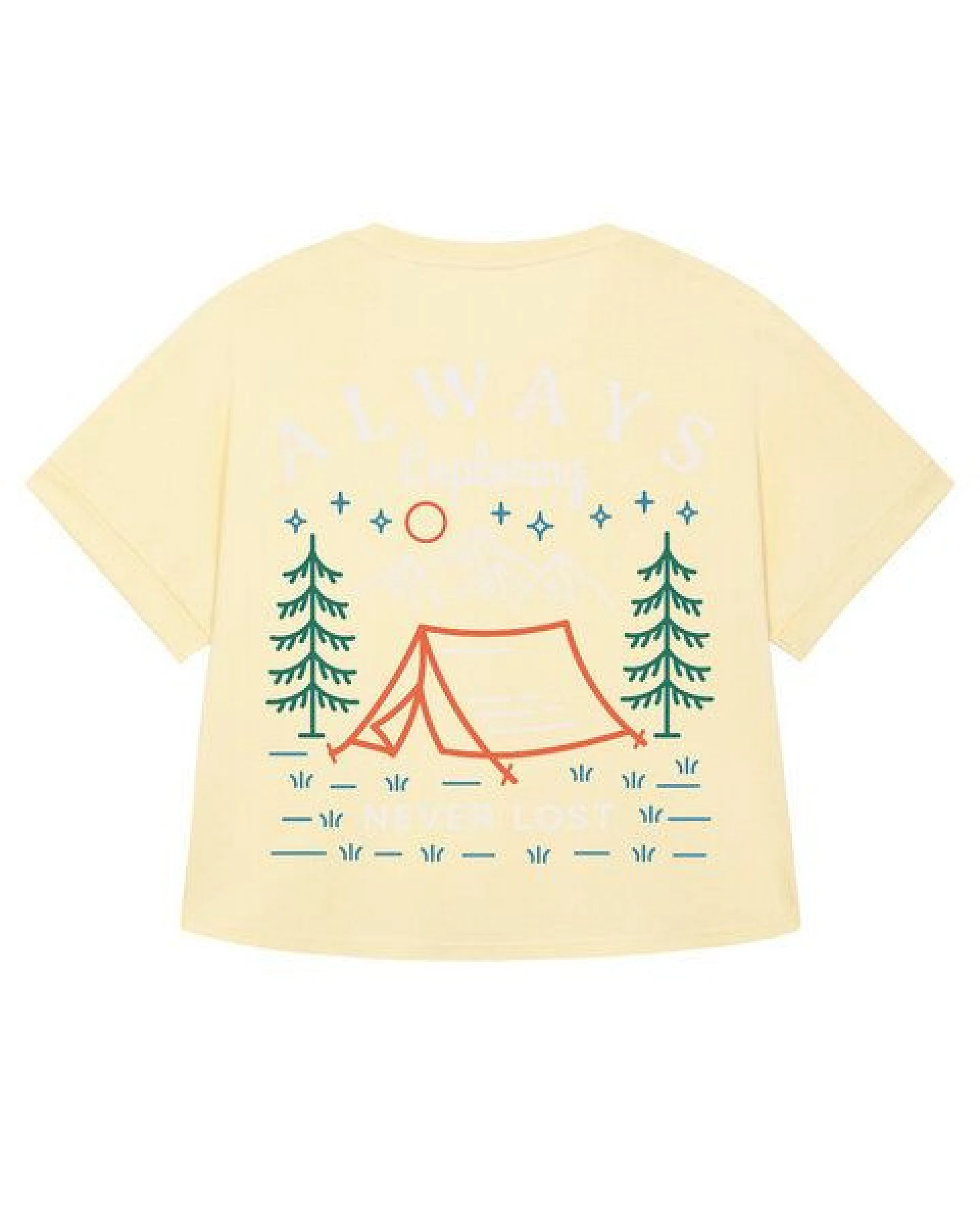 watapparel Oversize T-Shirt Frauen Always exploring never lost – Ansicht 2