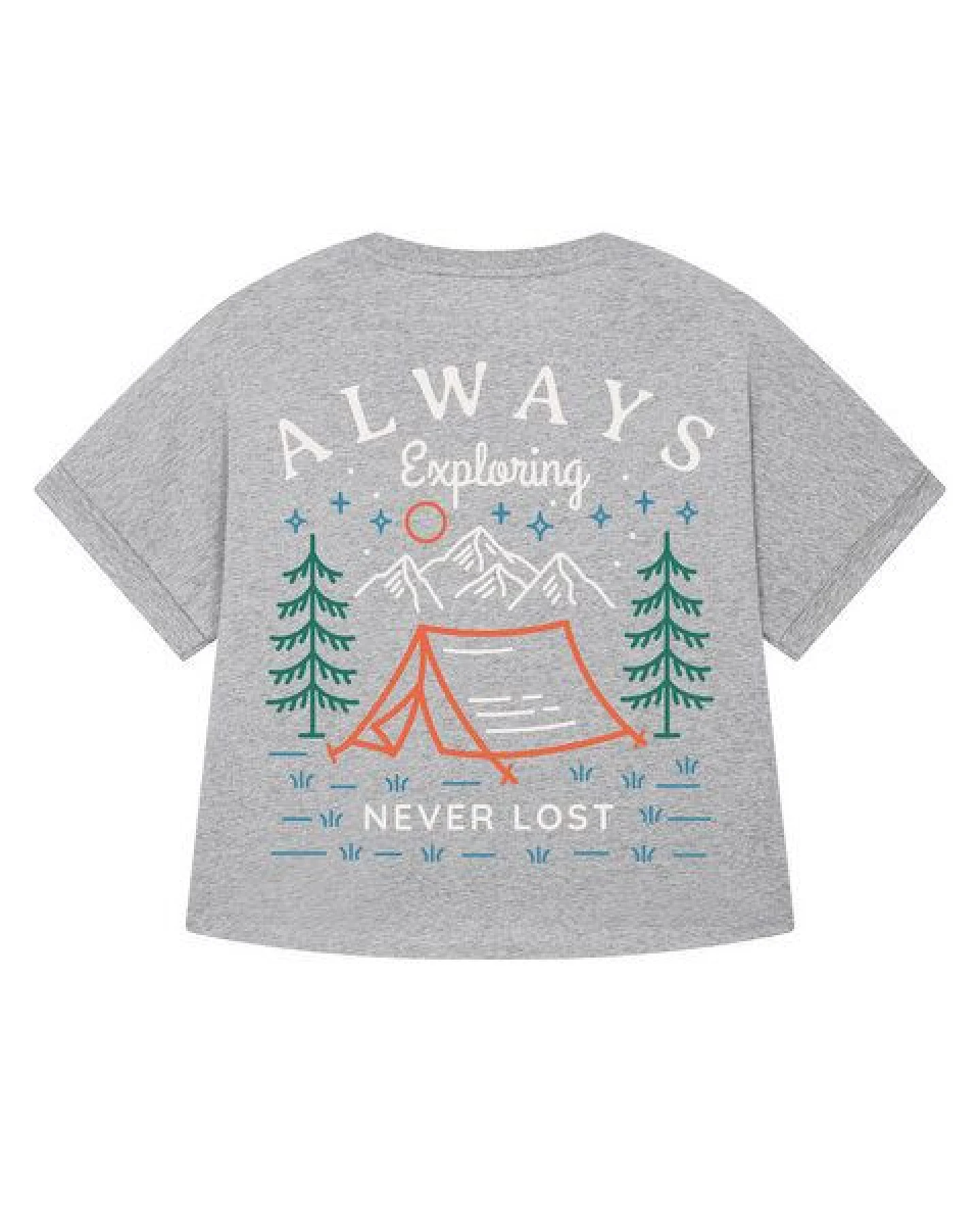 watapparel Oversize T-Shirt Frauen Always exploring never lost – Ansicht 2