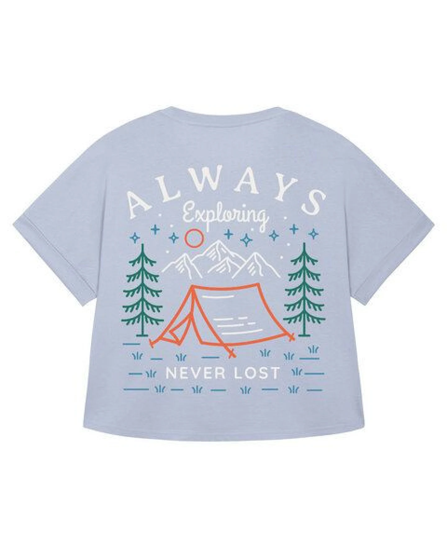 watapparel Oversize T-Shirt Frauen Always exploring never lost – Ansicht 2
