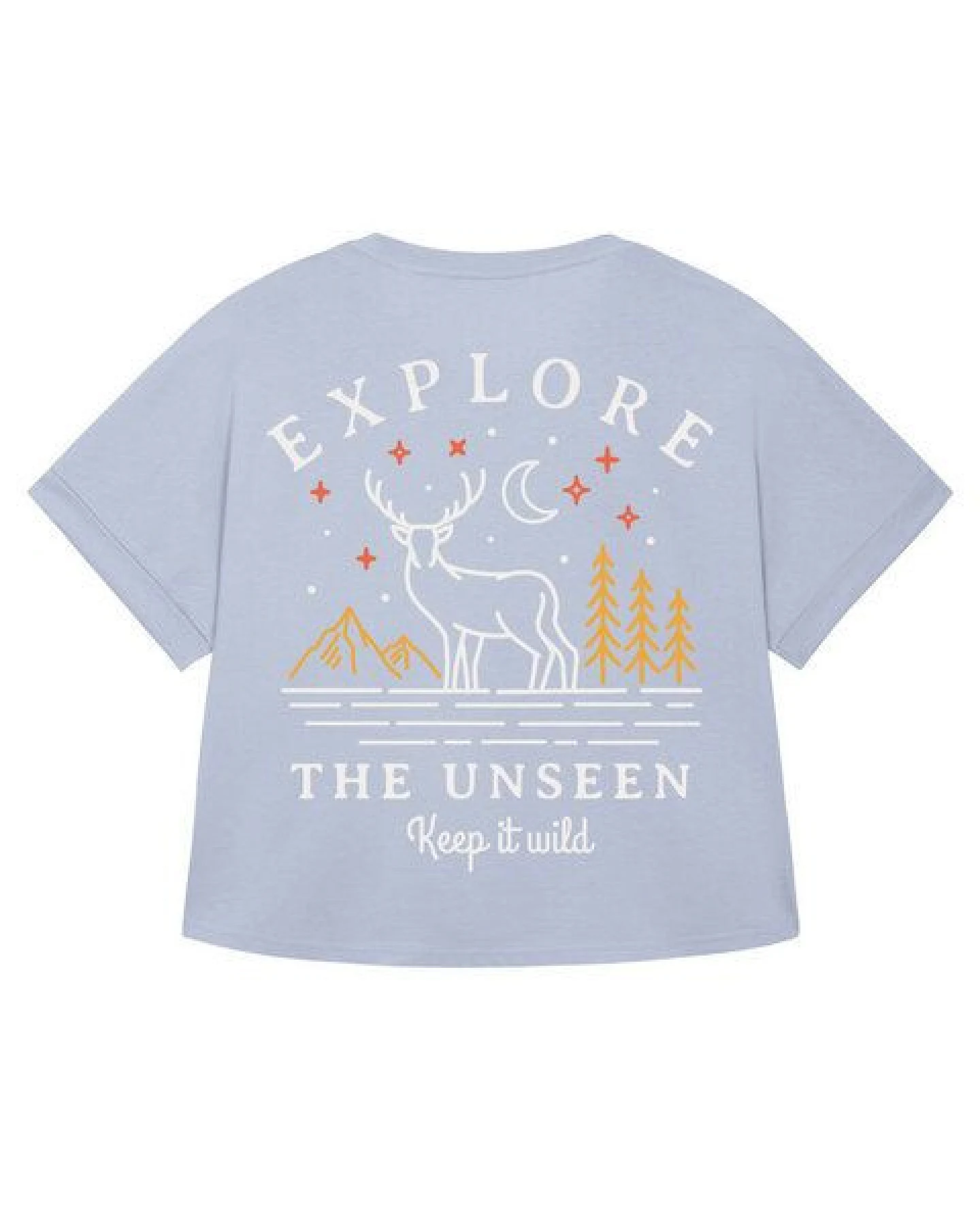 watapparel Oversize T-Shirt Frauen Explore the unseen, keep wild – Ansicht 2