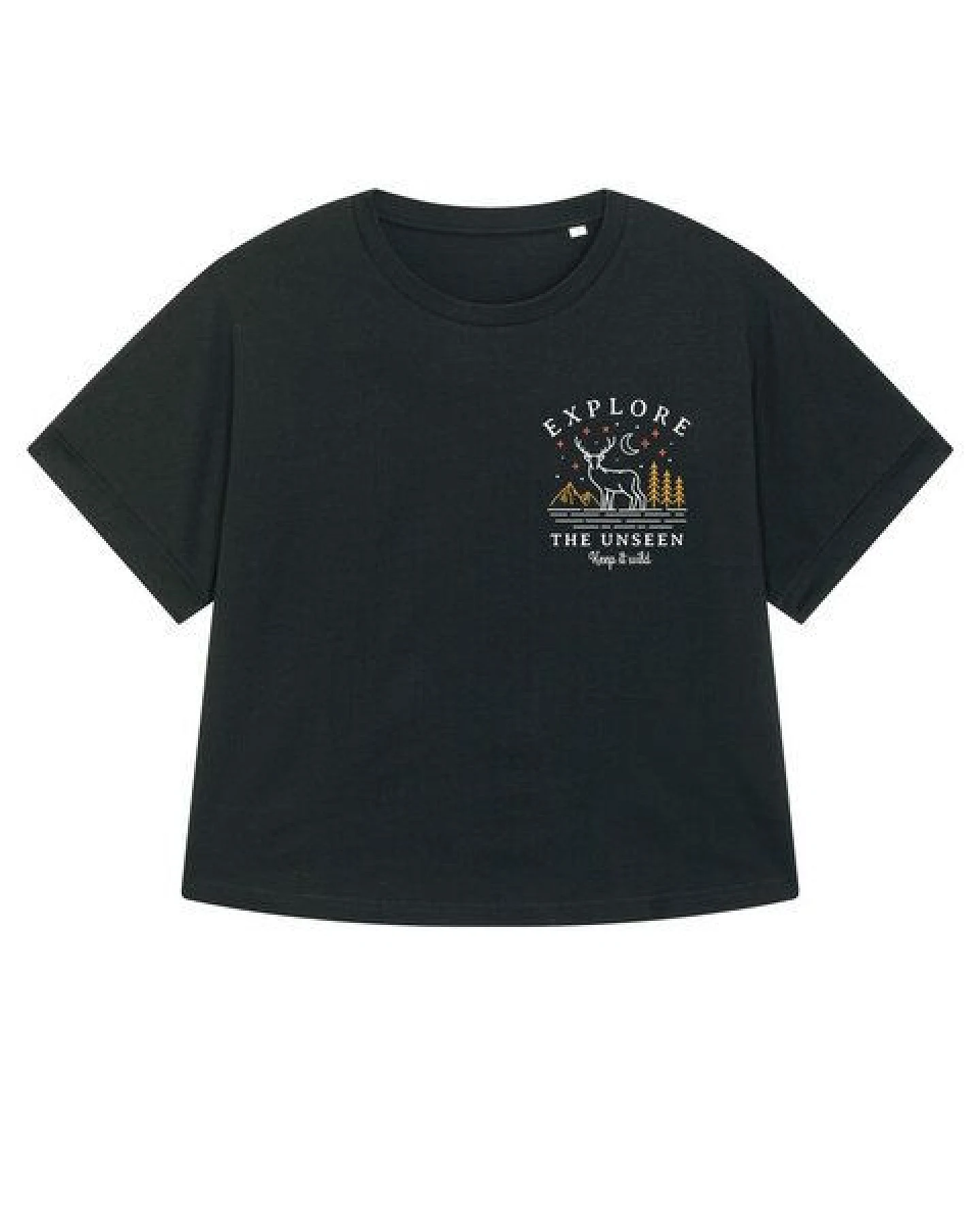 watapparel Oversize T-Shirt Frauen Explore the unseen, keep wild – Ansicht 4