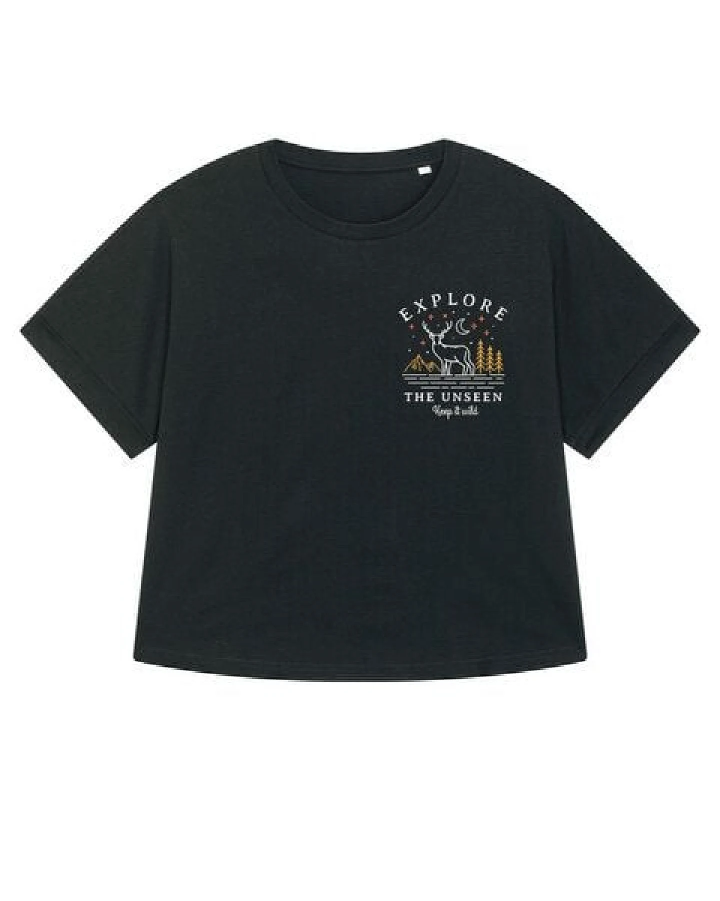 watapparel Oversize T-Shirt Frauen Explore the unseen, keep wild – Ansicht 4
