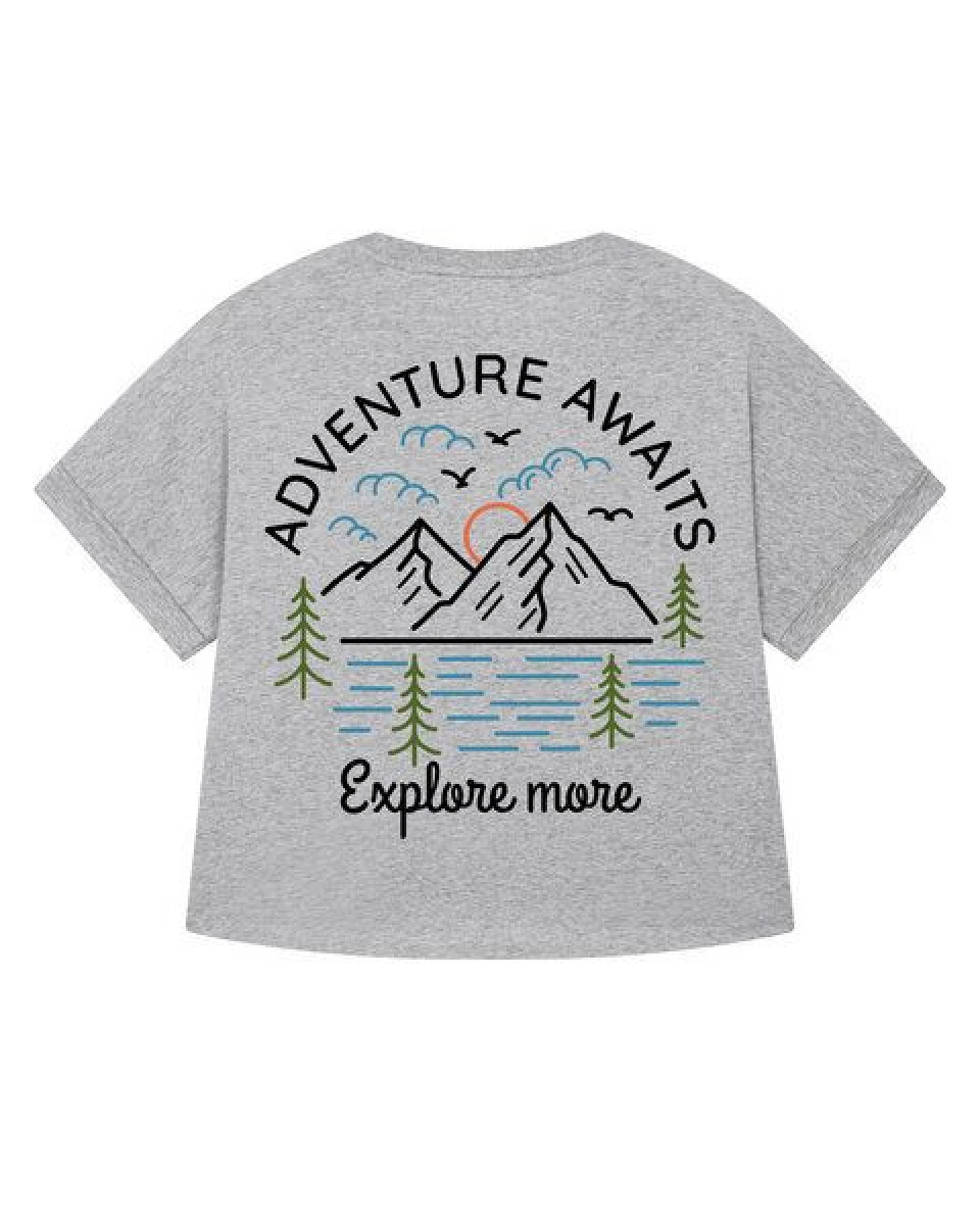 watapparel Oversize T-Shirt Frauen Adventure awaits – Ansicht 2