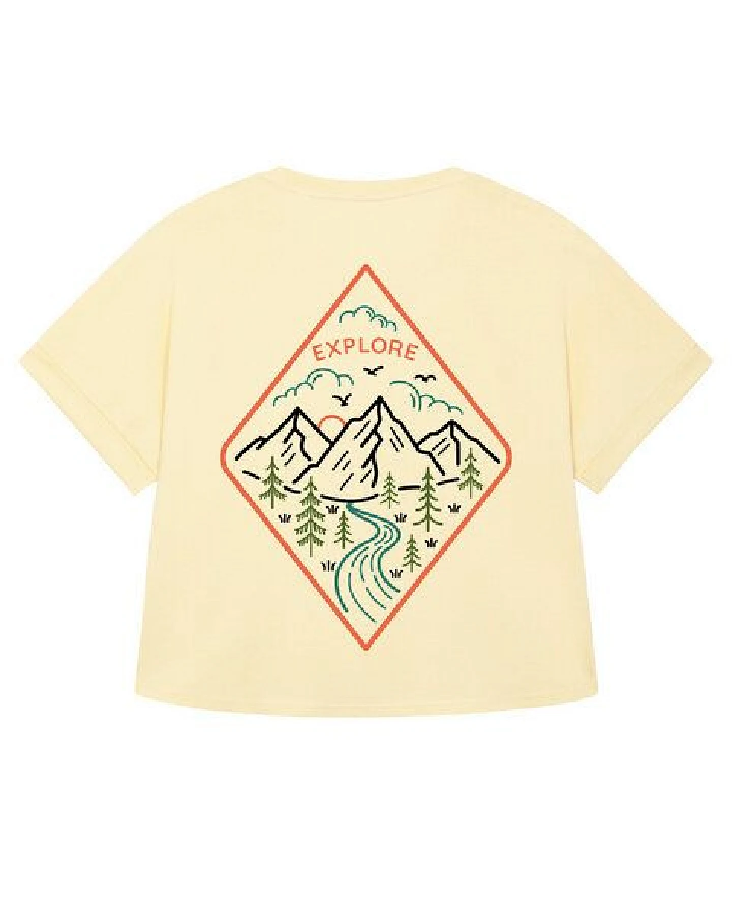 watapparel Oversize T-Shirt Frauen Explore – Ansicht 2
