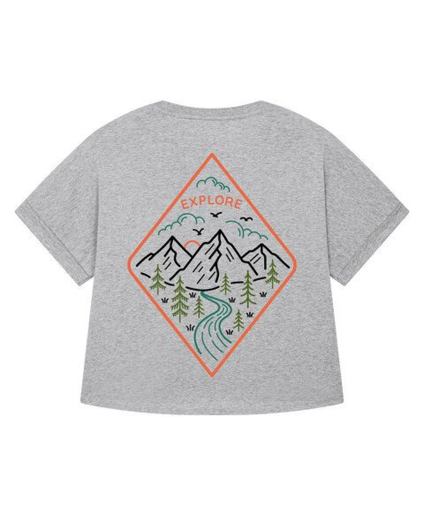 watapparel Oversize T-Shirt Frauen Explore – Ansicht 2