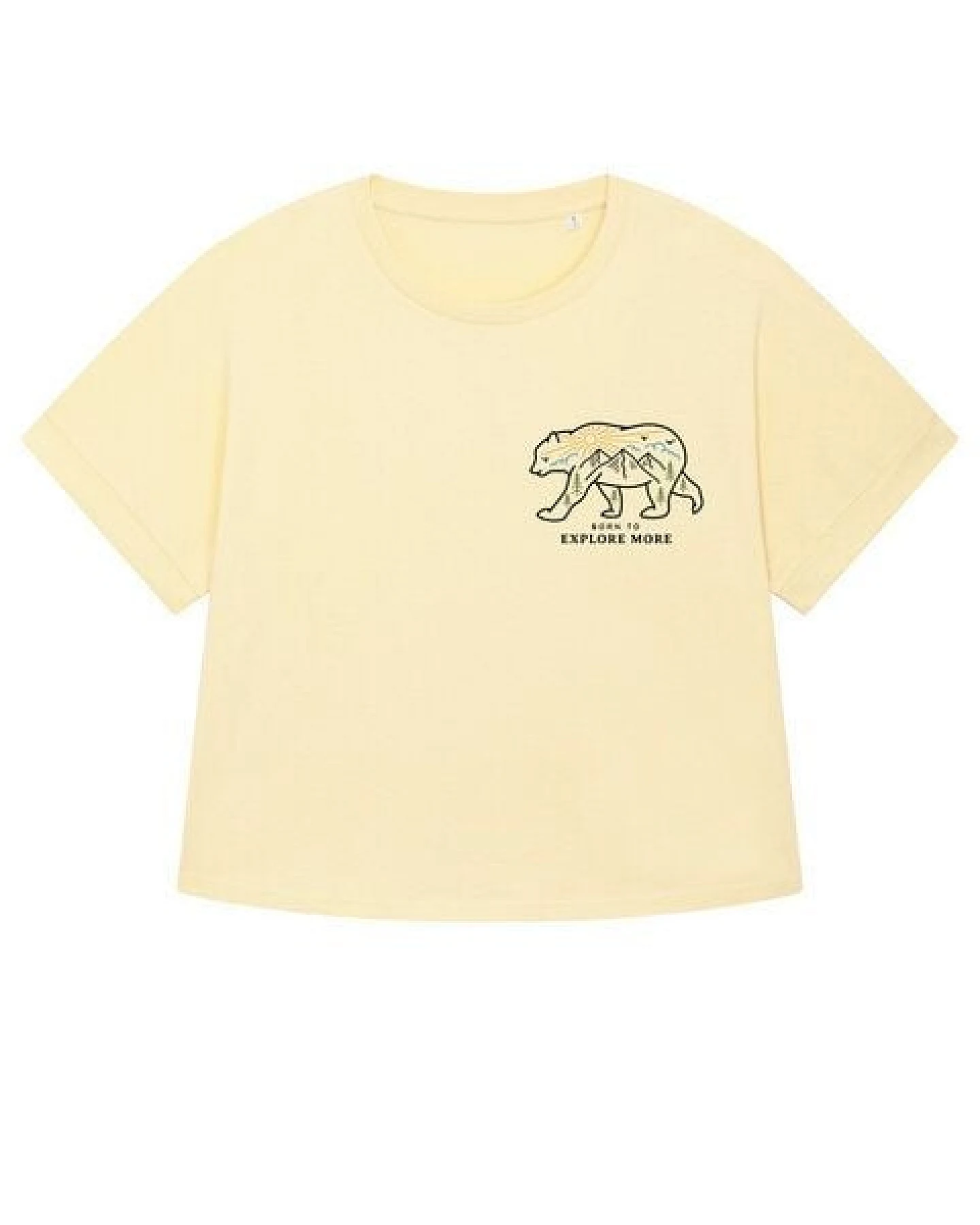 watapparel Oversize T-Shirt Frauen Born to explore more – Ansicht 4