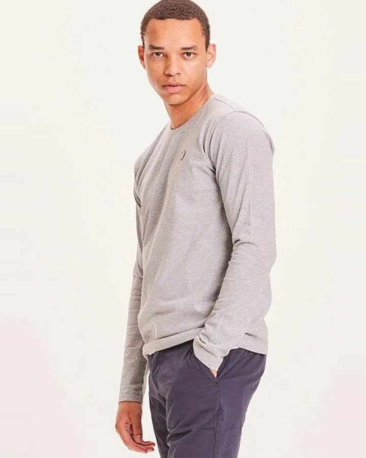 KnowledgeCotton Apparel Locust Badge Longsleeve