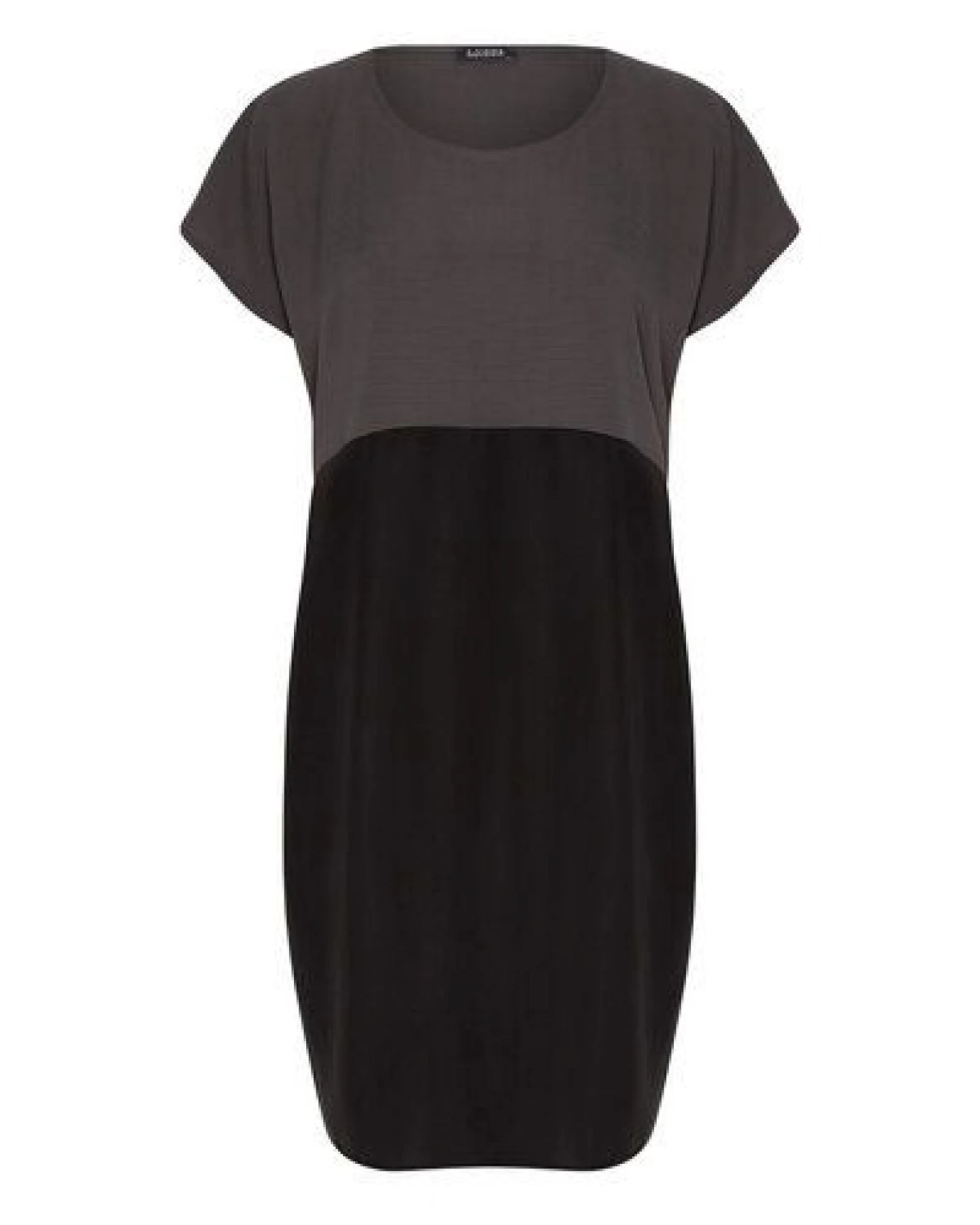 WiDDA berlin Kleid "TOO GREY" aus TENCEL® Lyocell in Grau/Schwarz – Ansicht 3