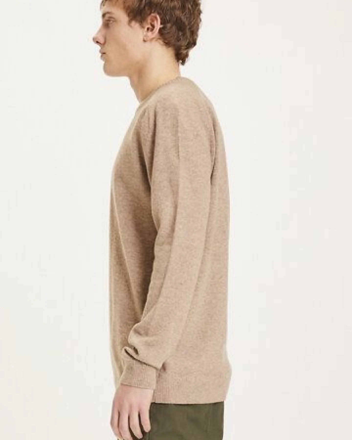 KnowledgeCotton Apparel Strickpullover - Basic O-Neck Knit - aus Bio-Wolle – Ansicht 2