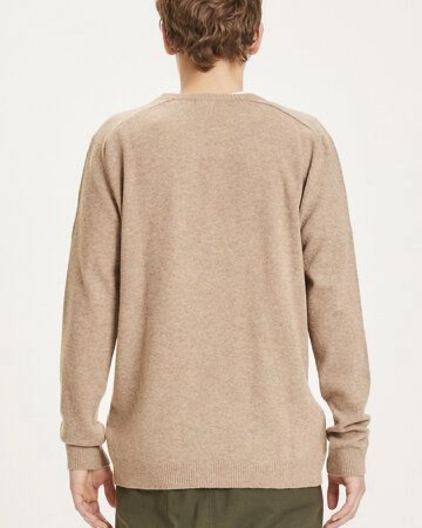 KnowledgeCotton Apparel Strickpullover - Basic O-Neck Knit - aus Bio-Wolle – Ansicht 3