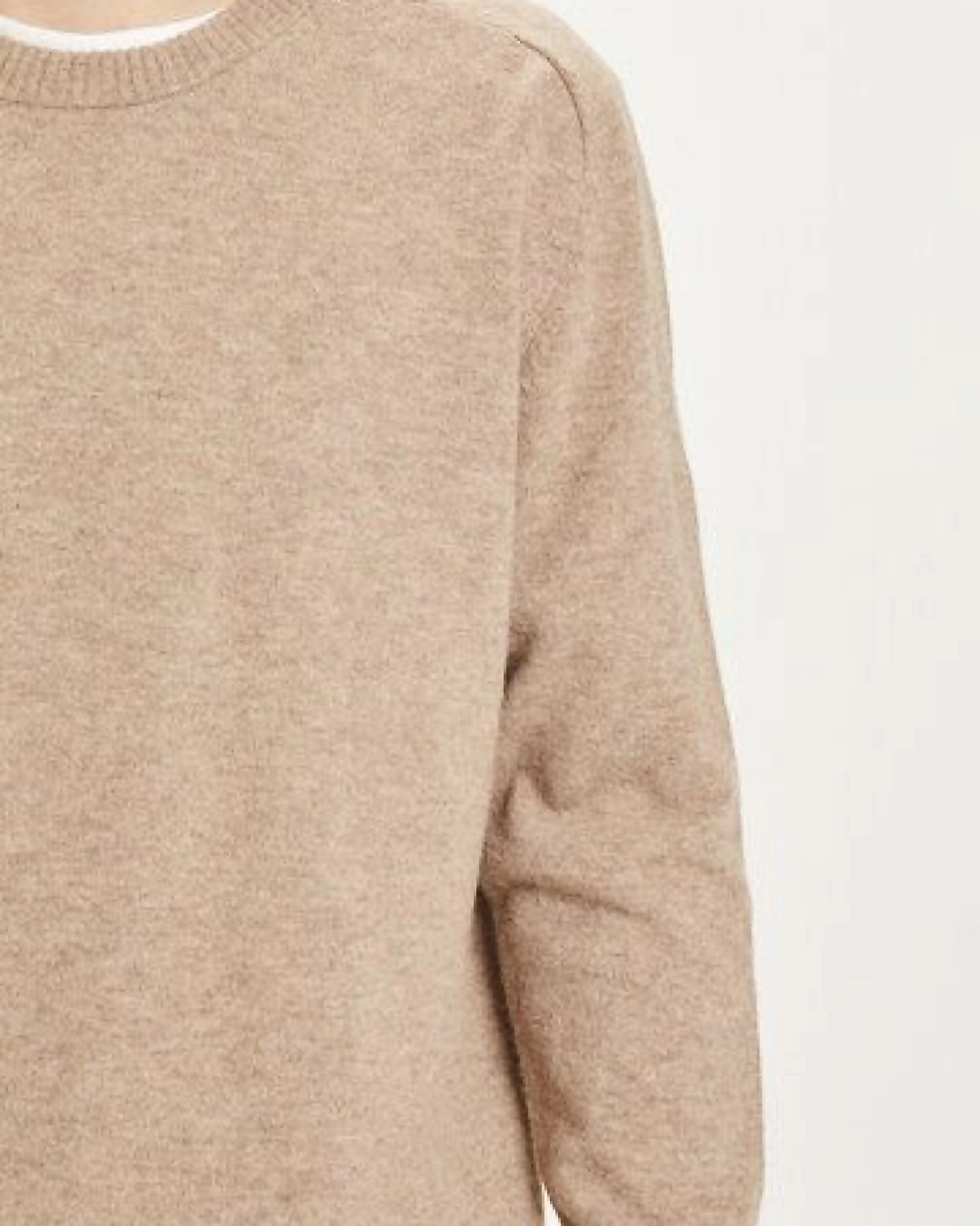 KnowledgeCotton Apparel Strickpullover - Basic O-Neck Knit - aus Bio-Wolle – Ansicht 4