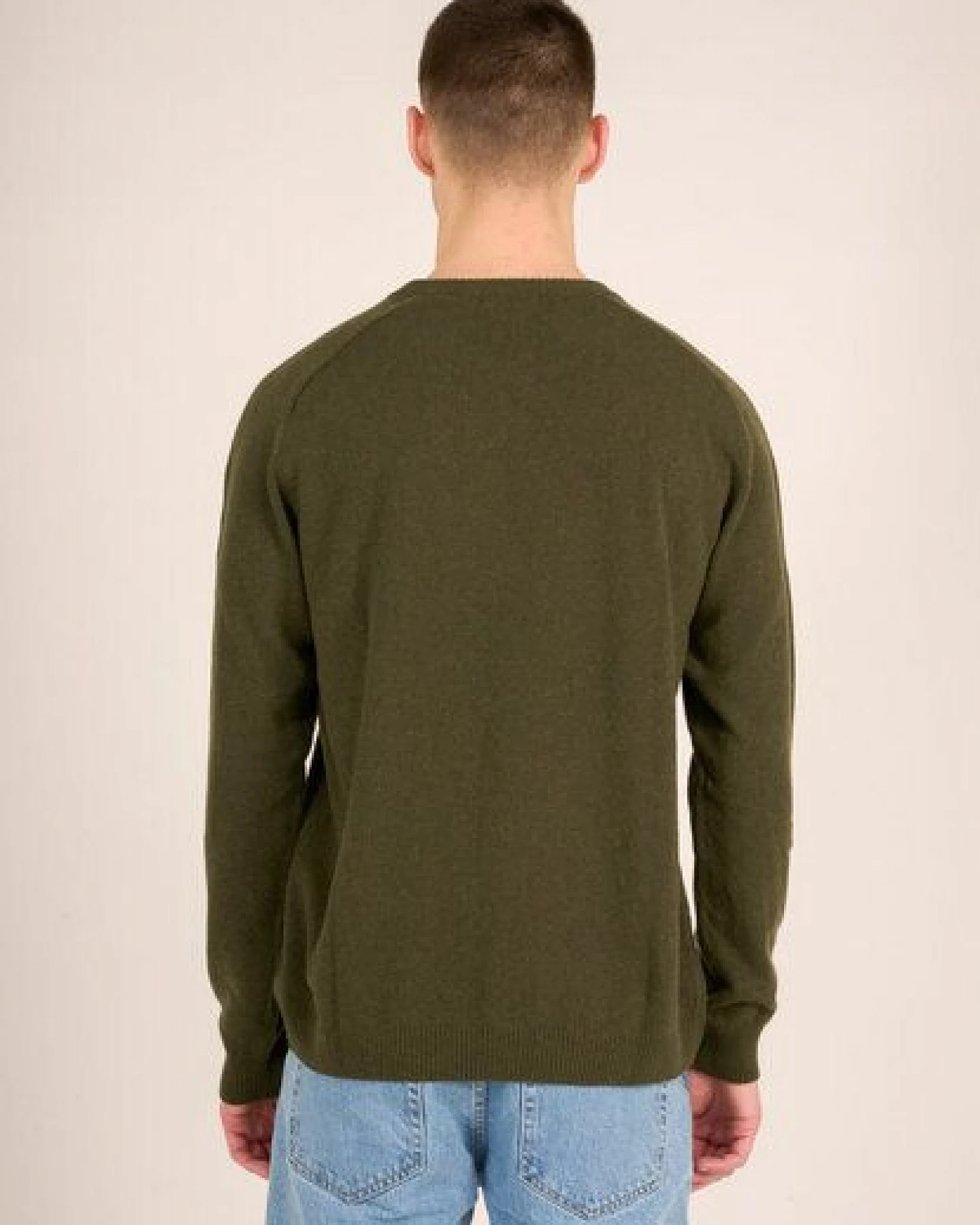 KnowledgeCotton Apparel Strickpullover - Basic O-Neck Knit - aus Bio-Wolle – Ansicht 2