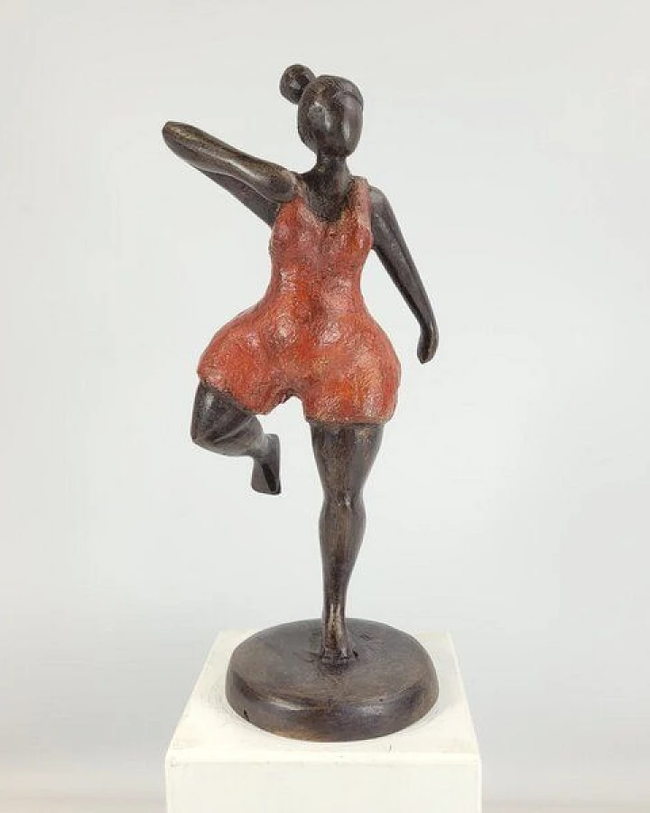 Moogoo Creative Africa Bronze-Skulptur "Bobaraba Gymnaste" by Alain Soré