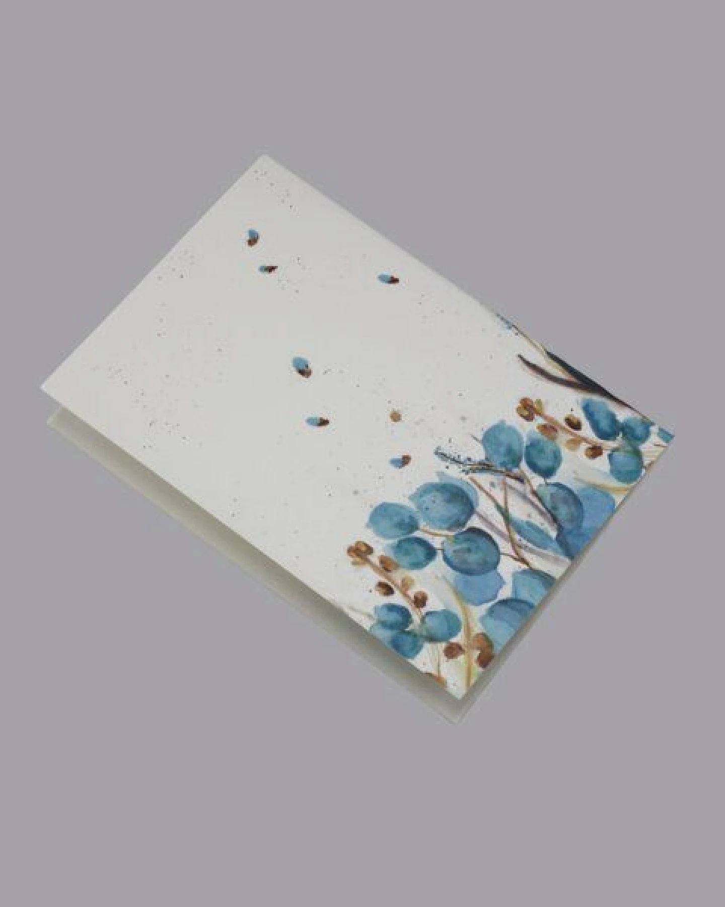 Fines Papeterie Notizheft Din A5 mit handgezeichneten Motiven aus Naturpapier – Ansicht 3