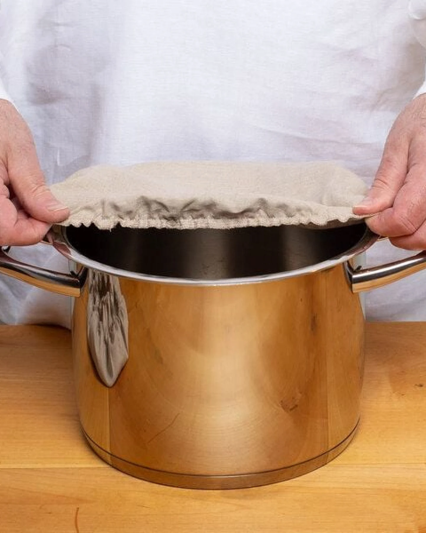 nahtur-design Abdeckhaube und Filtertuch aus 100% Bioleinen – Ansicht 2