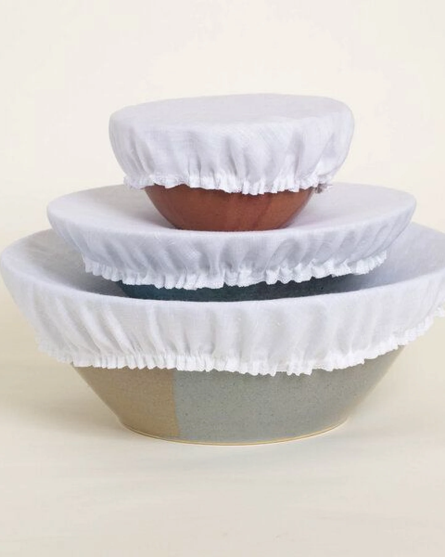 nahtur-design Abdeckhaube und Filtertuch aus 100% Bioleinen – Ansicht 3