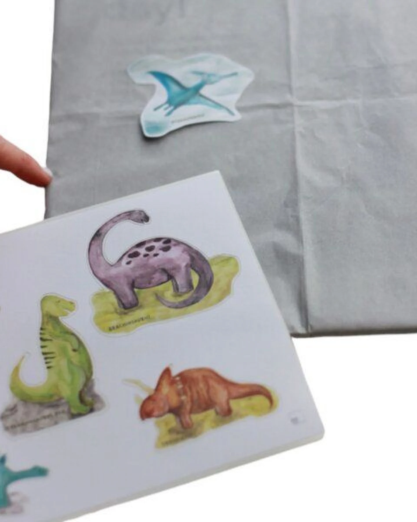Fines Papeterie Sticker 5er Set DINO für die Dinosaurier Party * Din A5 Bögen * Aufkleber für Kinder – Ansicht 2