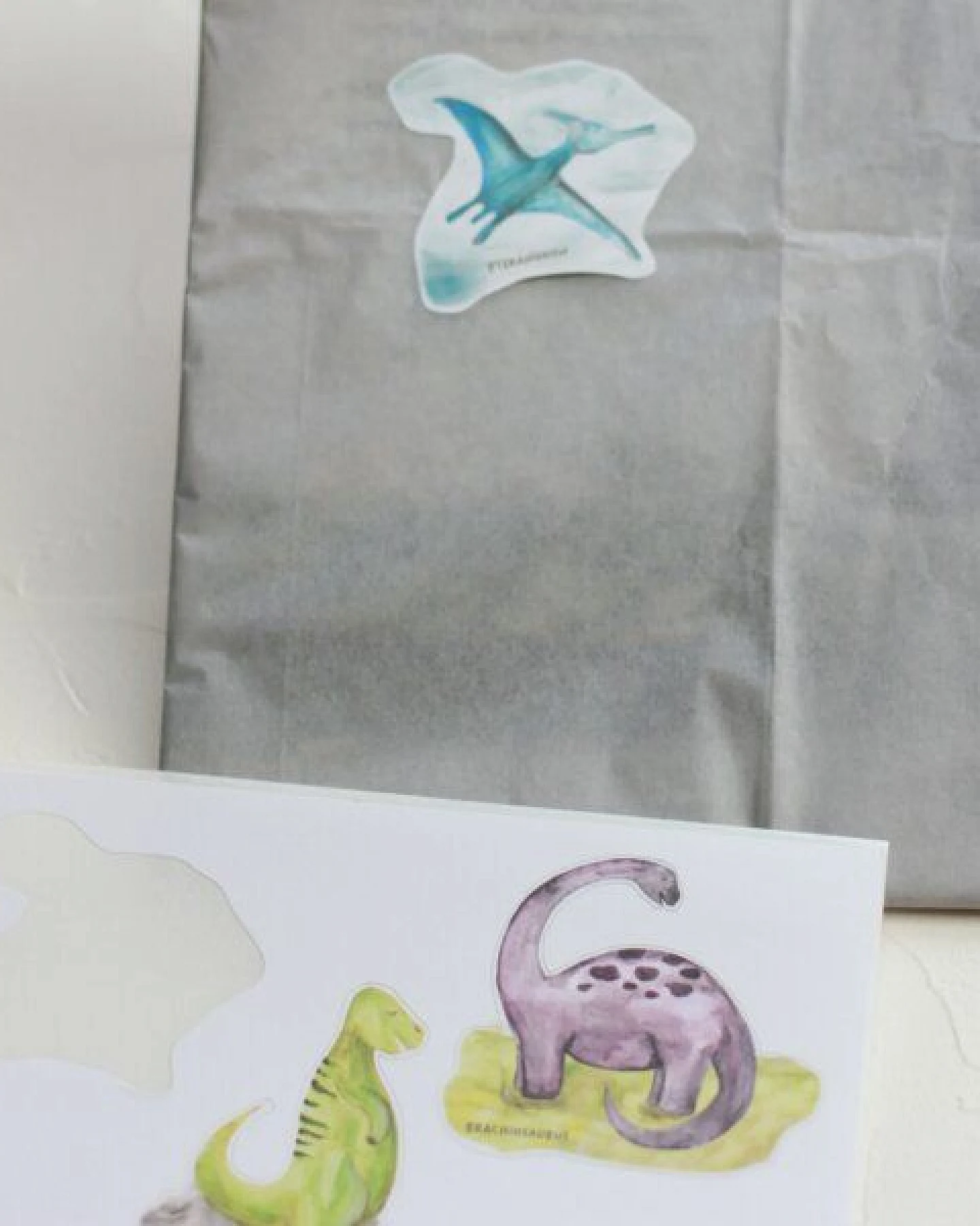 Fines Papeterie Sticker 5er Set DINO für die Dinosaurier Party * Din A5 Bögen * Aufkleber für Kinder – Ansicht 3