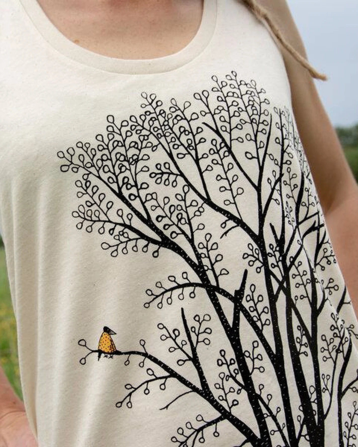 Cmig Damen Tank-Top Erle mit Elster in natural raw – Ansicht 2
