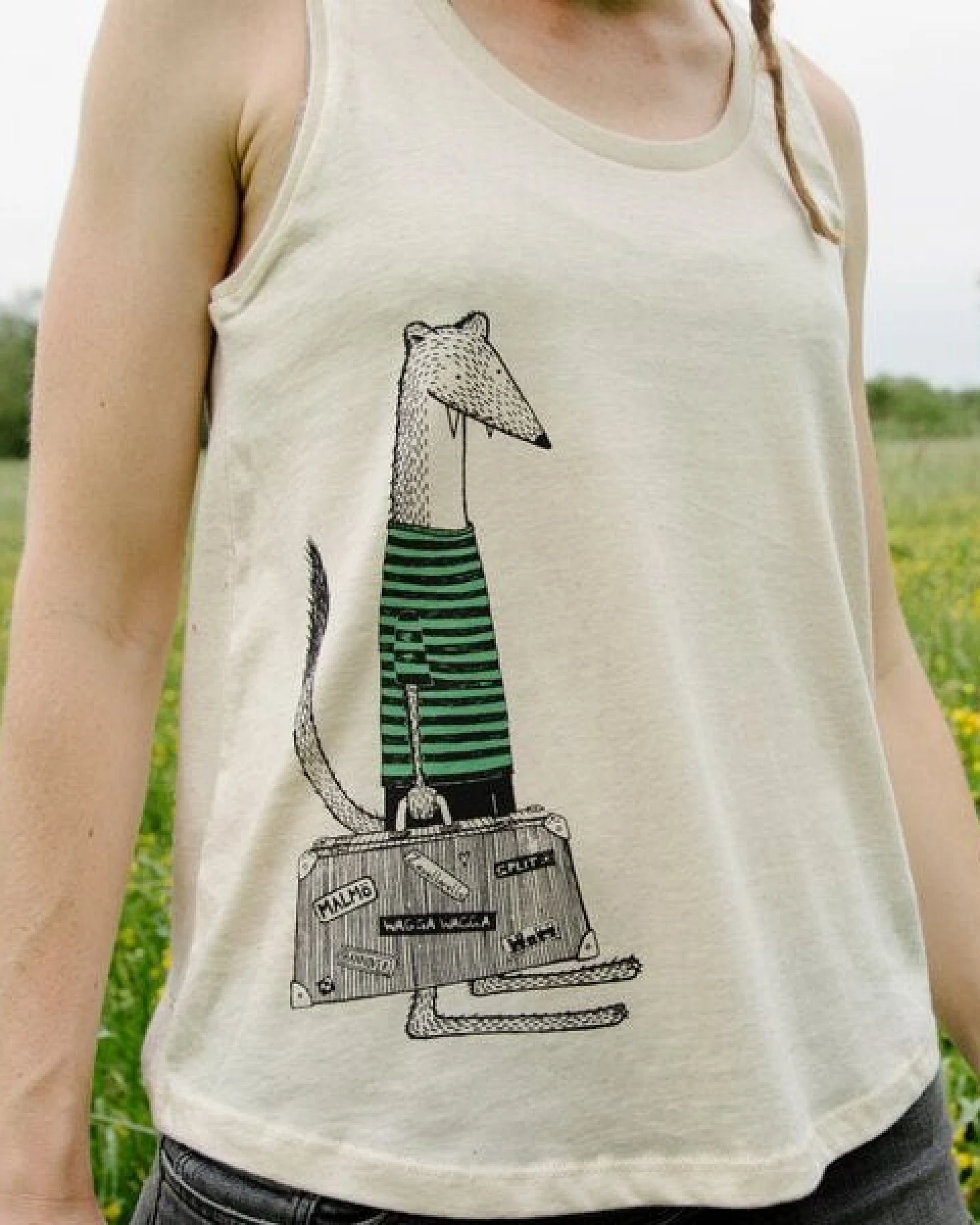 Cmig Damen Tank-Top Reisewiesel in natural raw – Ansicht 2