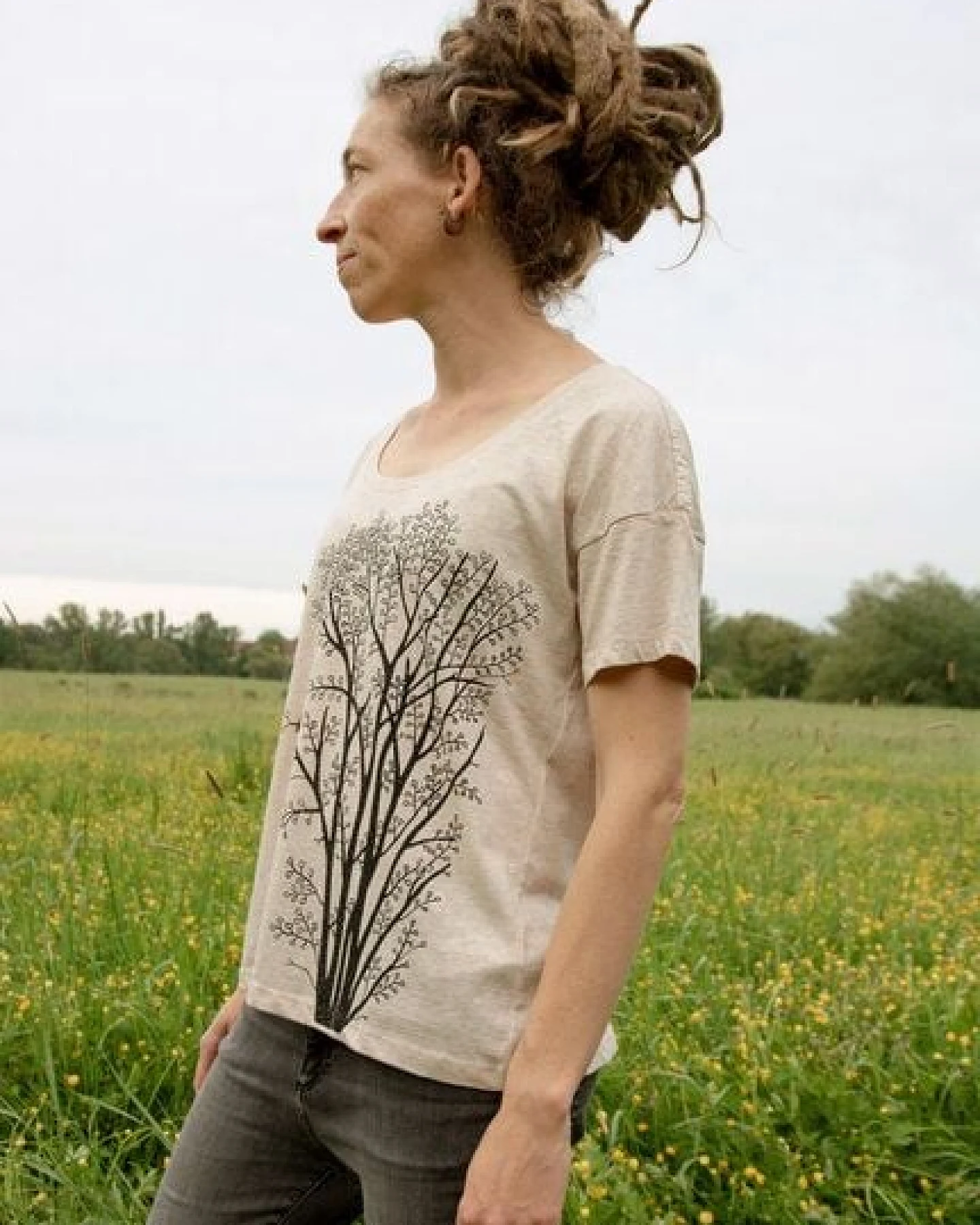 Cmig Damen T-Shirt Erle mit Elster in heather rainbow – Ansicht 4