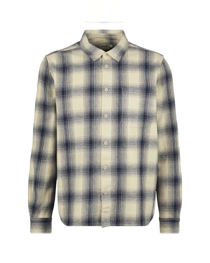 DEDICATED - Shirt Rute Flannel Shadow Check - Hemd Gr S grau
