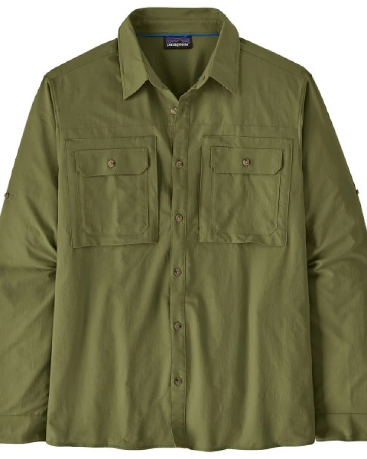 Patagonia - L/S Self Guided Sun Shirt - Hemd Gr M oliv